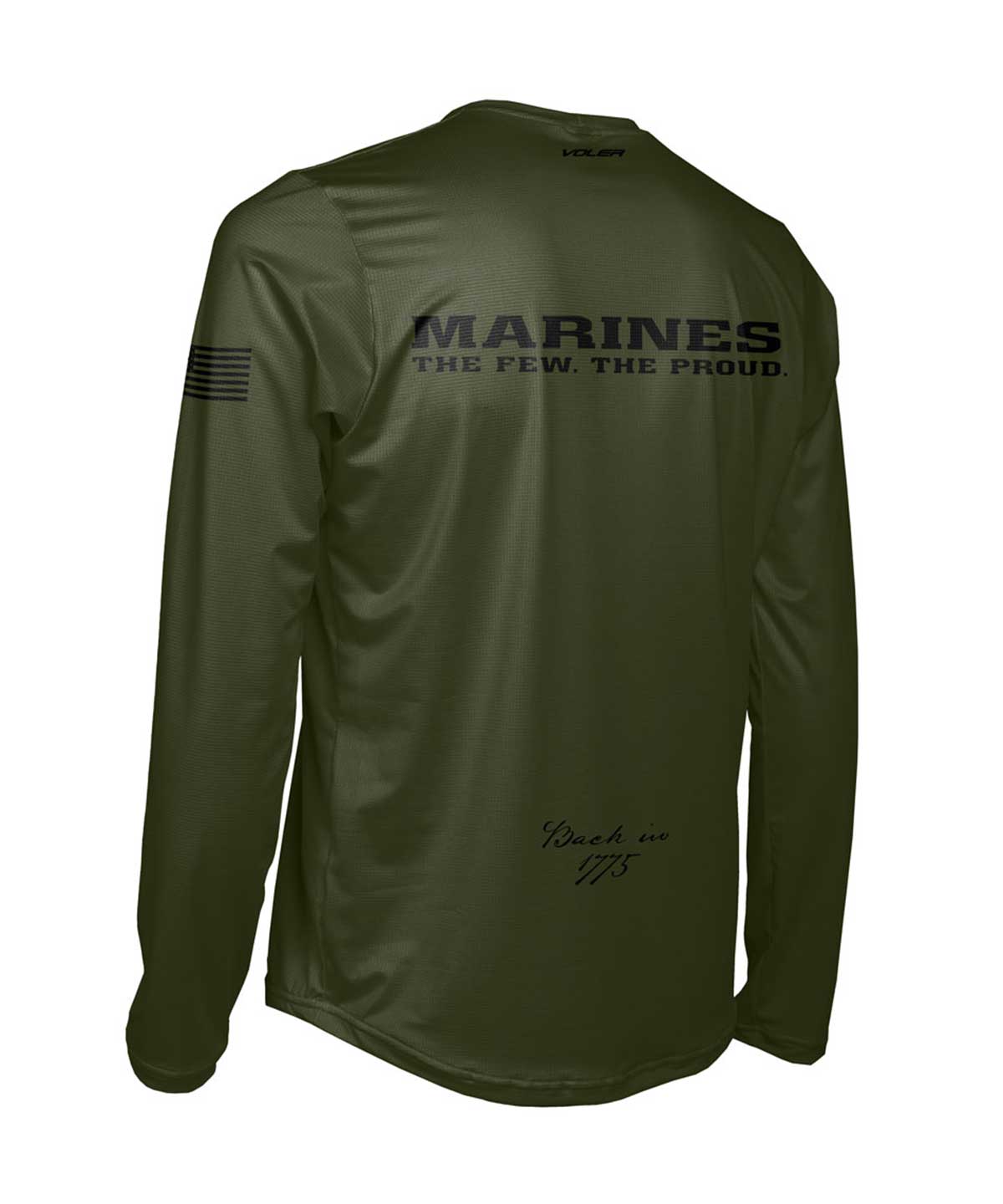 M. ENDURANCE AIR LS TEE - USMC - Voler - OLIVE - 1T101SIOLV