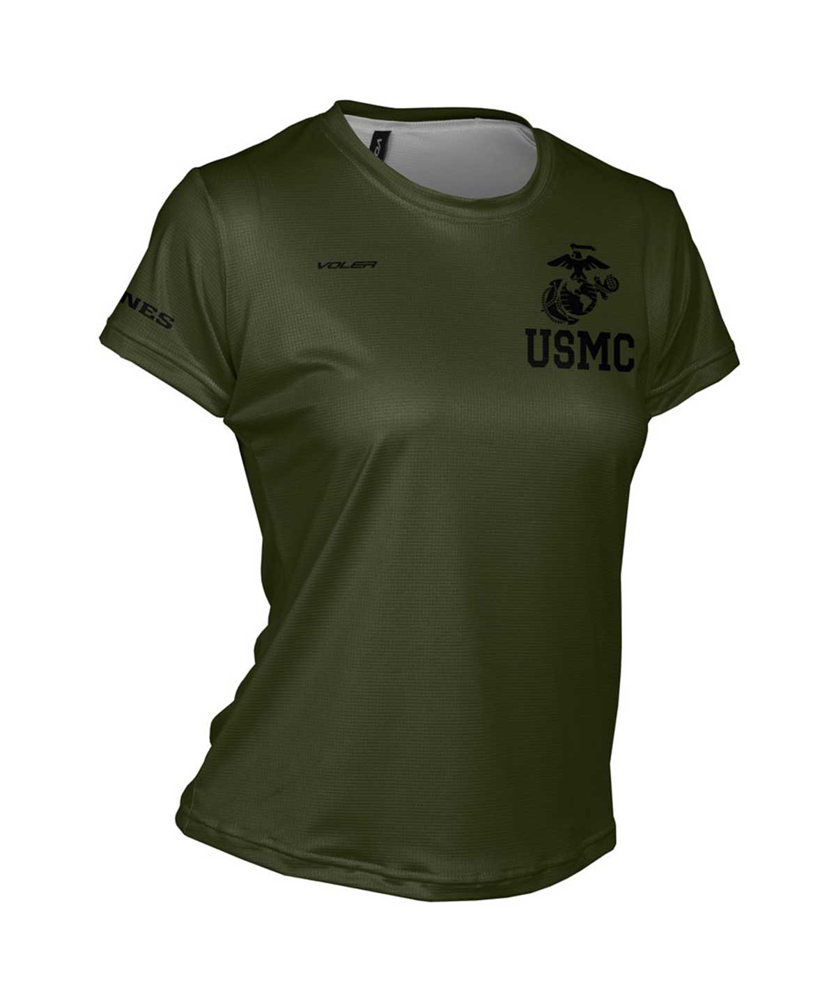 W. ENDURANCE AIR TEE - USMC - Voler - OLIVE - 1T201SHOLV