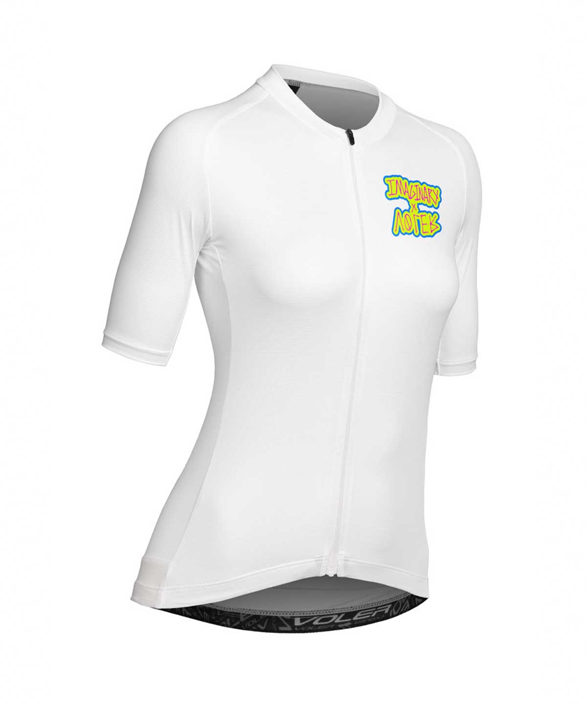 W. VELOCITY AIR JERSEY - IMAGINARY COLLECTIVE - Voler - WHITE AND BLACK - 1T201TRWHT