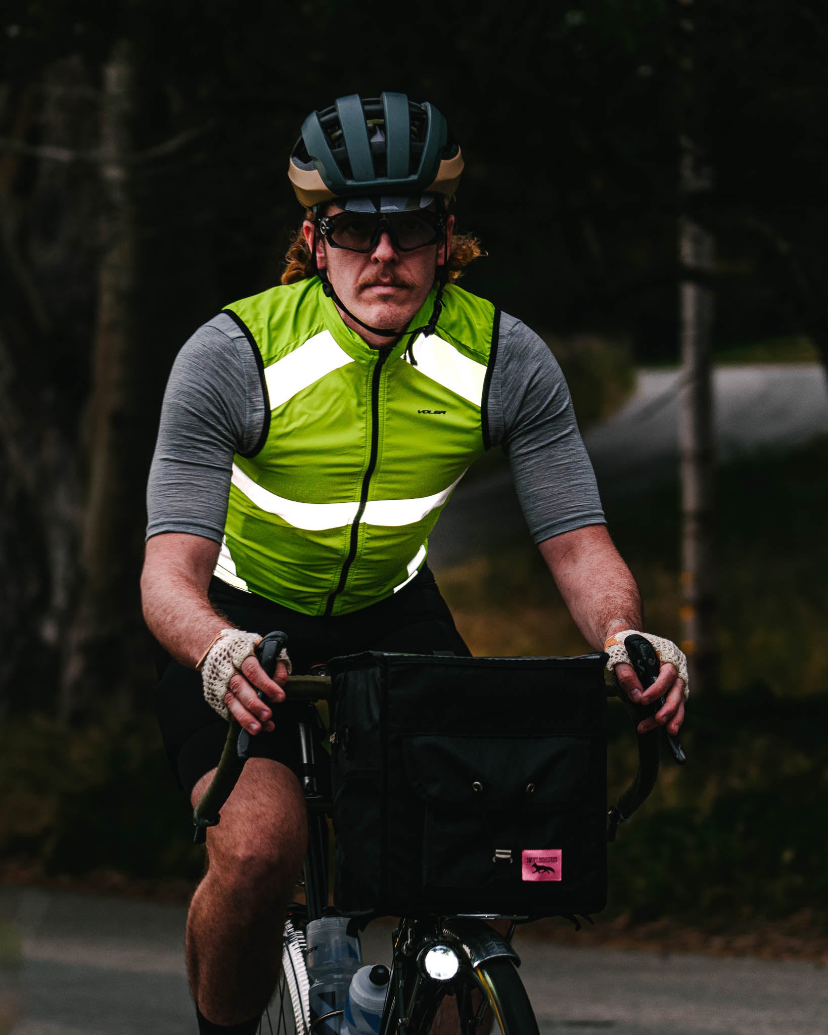 reflective cycling wind vest portrait