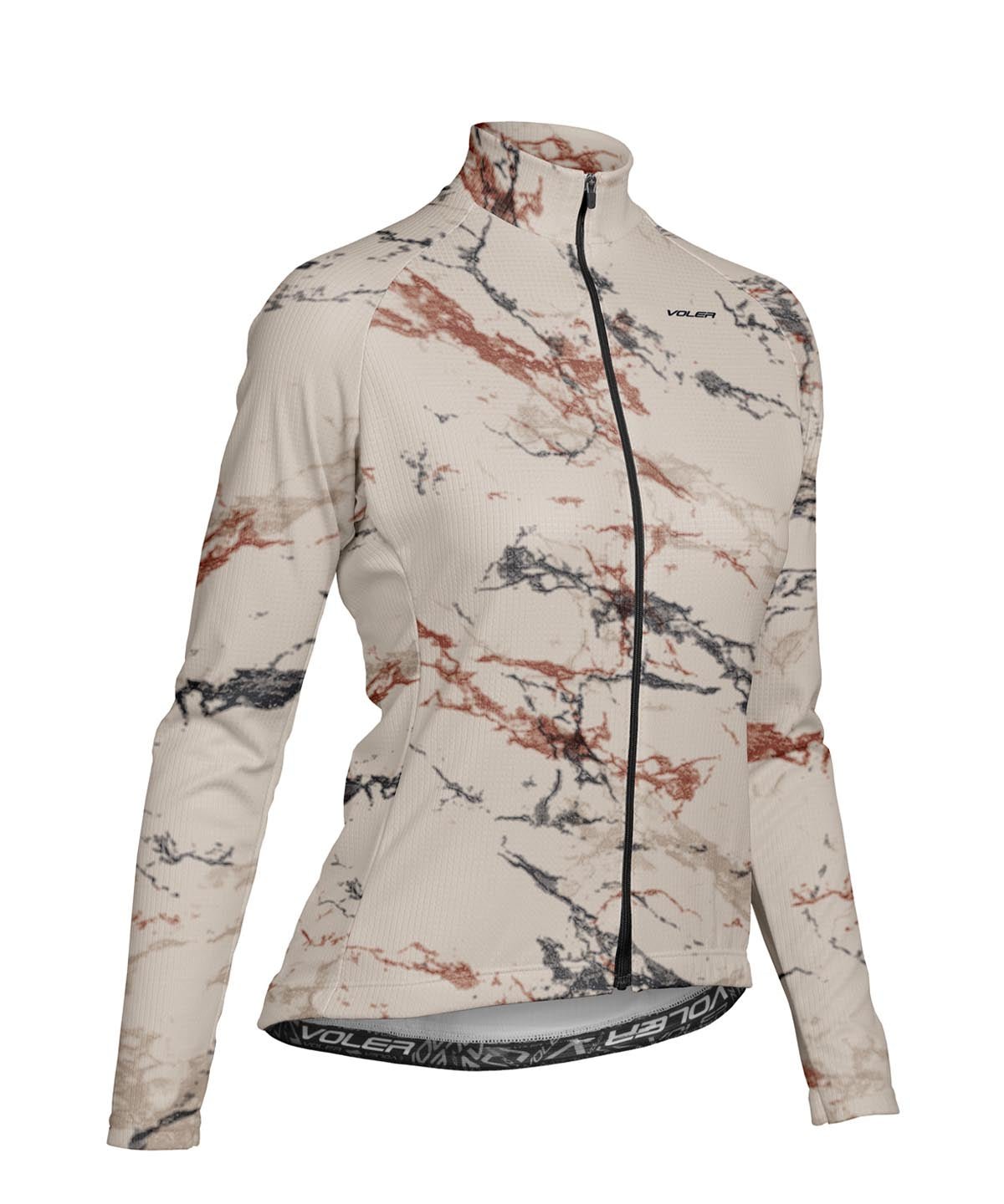 W. PELOTON THERMAL JERSEY - DEBRUHL MARBLE