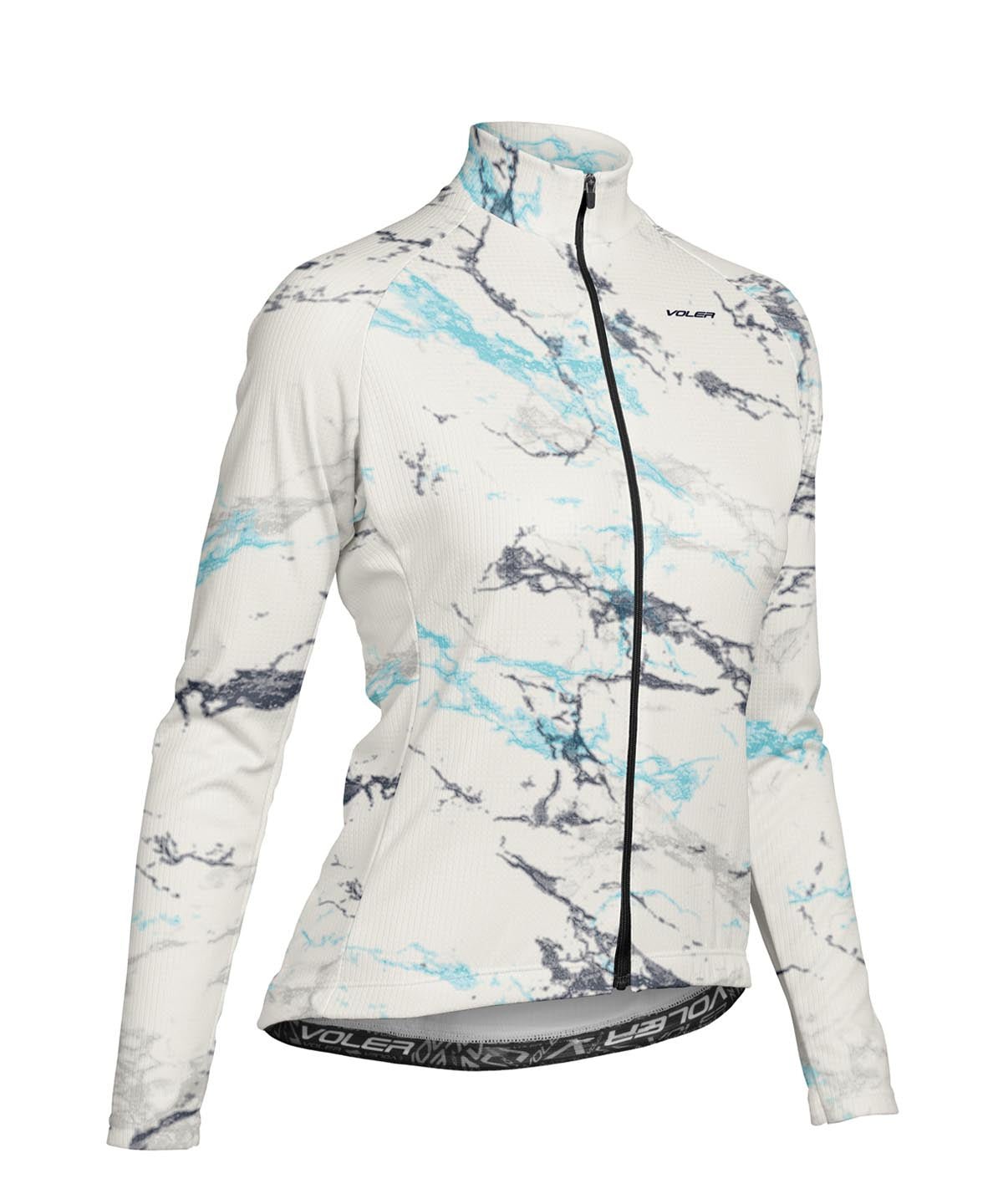 W. PELOTON THERMAL JERSEY - DEBRUHL MARBLE