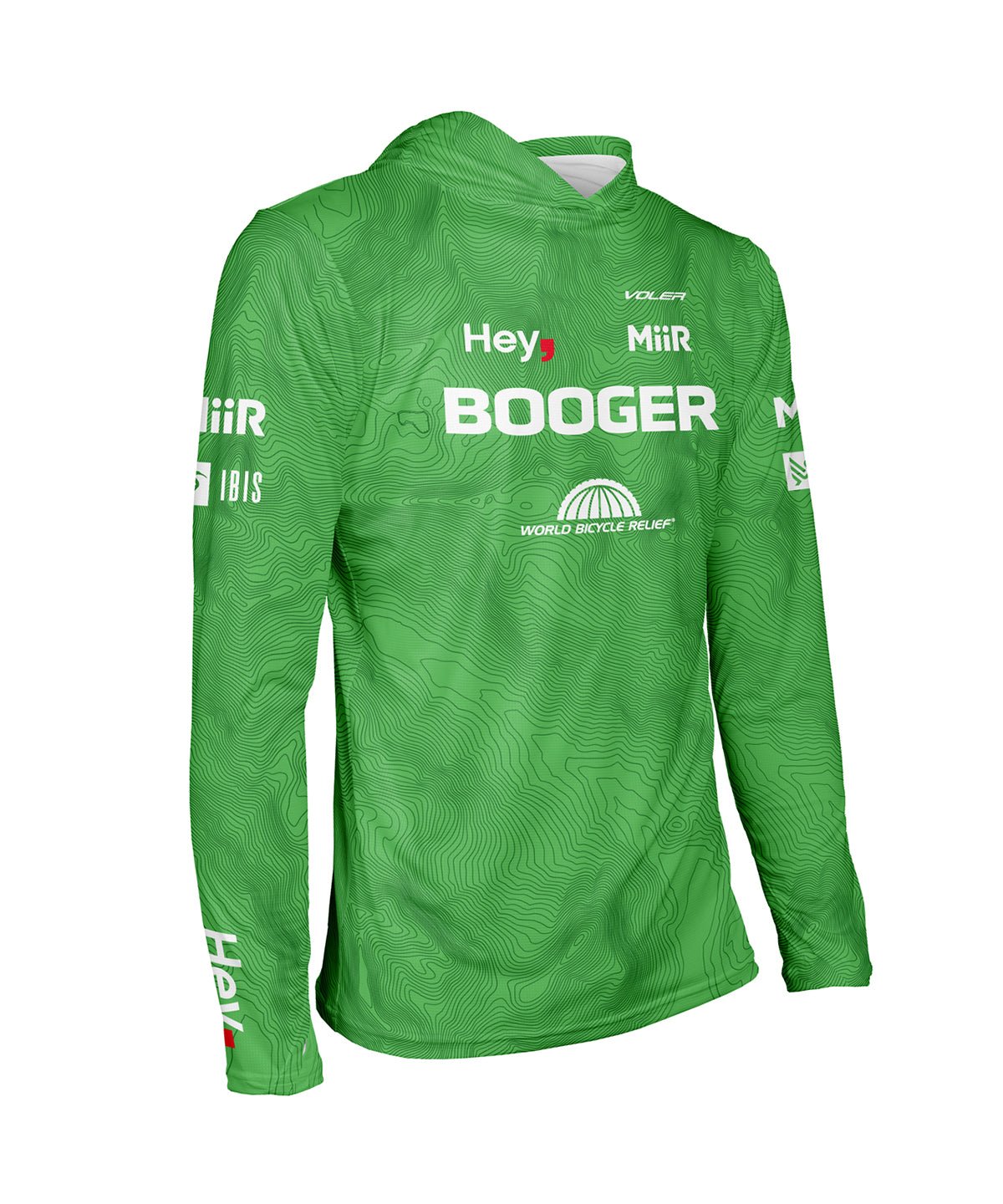 M. ENDURANCE AIR SUN HOODIE - TEAM BOOGER - Voler - GREEN - 1T101WRGRN