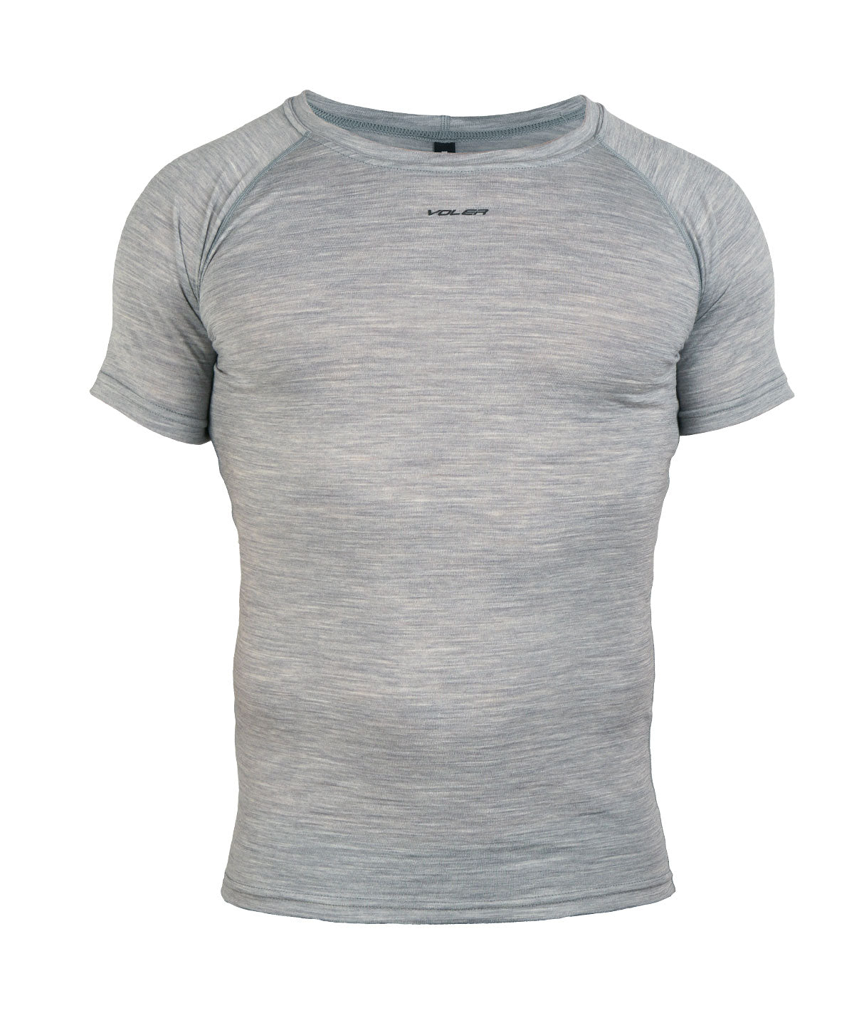 M. LIGHTWEIGHT MERINO SS BASE - Voler - HEATHER GREY -