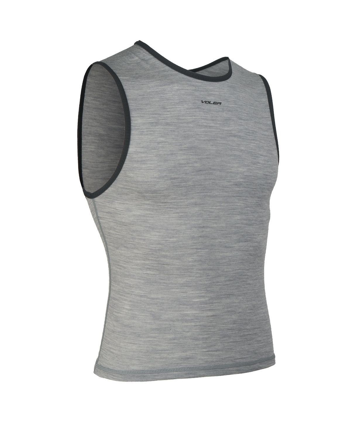 M. LIGHTWEIGHT MERINO TANK BASE - Voler - HEATHER GREY - 1010N27GRY
