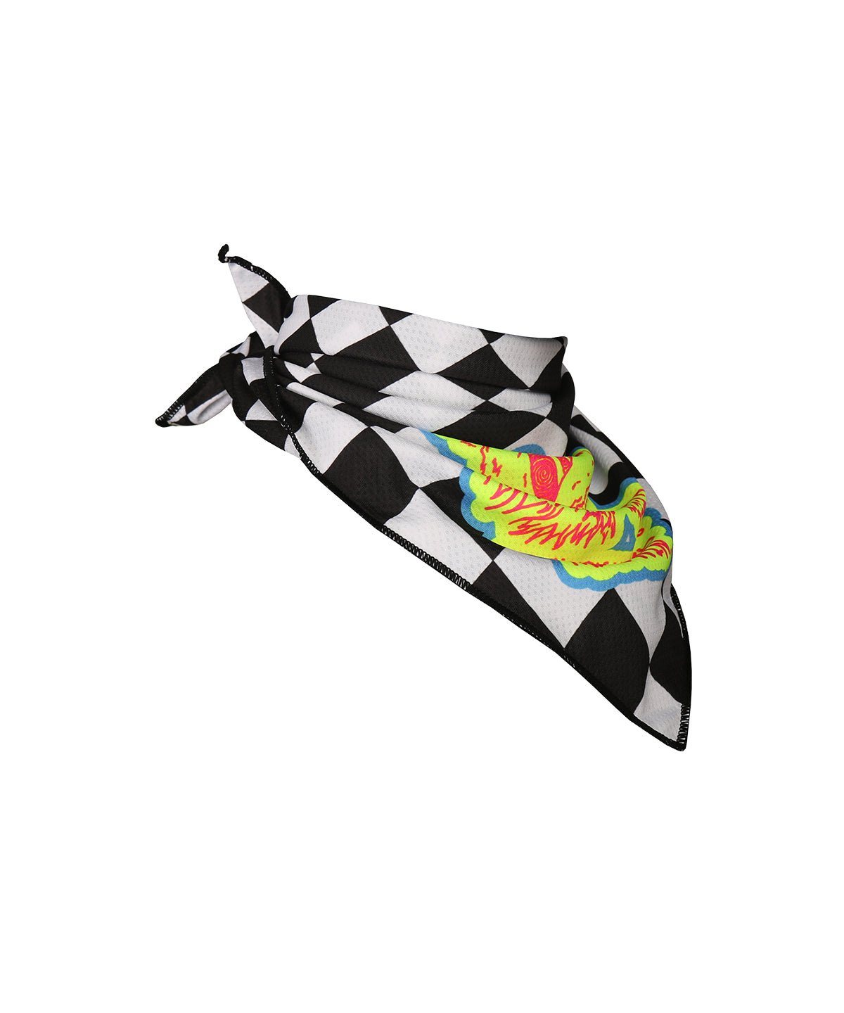 BANDANA - IMAGINARY CHECKS - Voler - BLACK AND WHITE CHECKERS - 1240680PRT