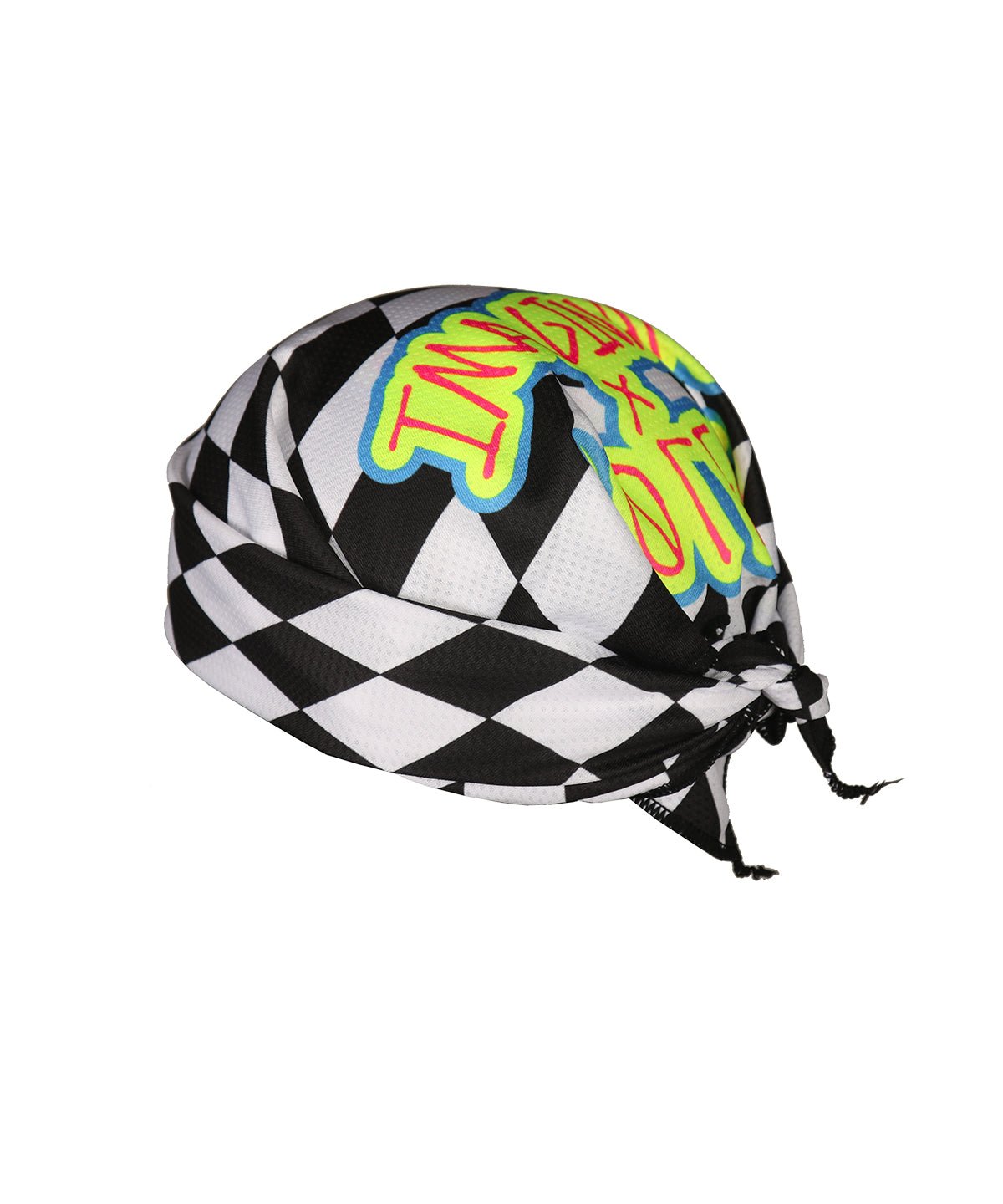 BANDANA - IMAGINARY CHECKS - Voler - BLACK AND WHITE CHECKERS - 1240680PRT