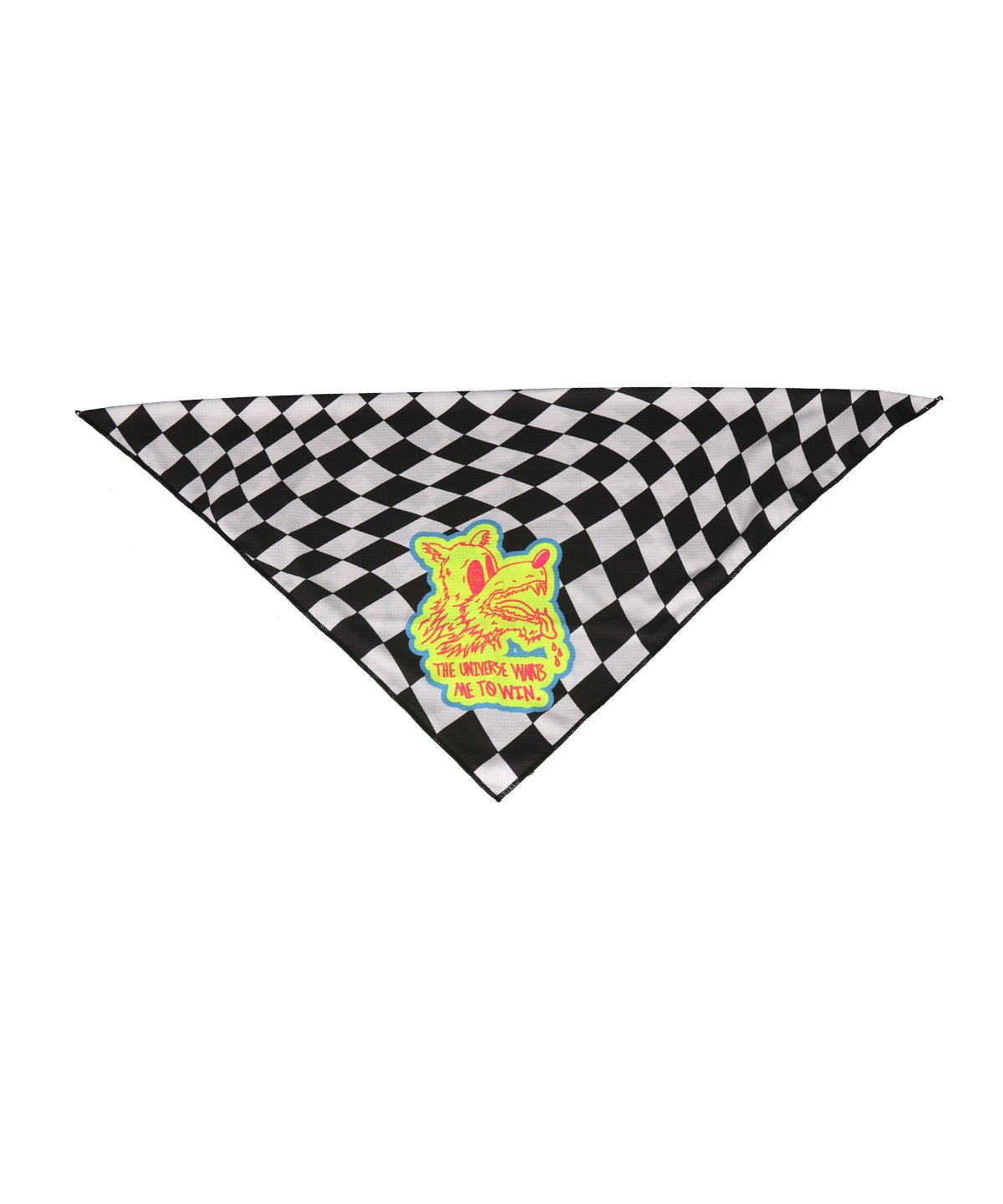 BANDANA - IMAGINARY CHECKS - Voler - BLACK AND WHITE CHECKERS - 1240680PRT