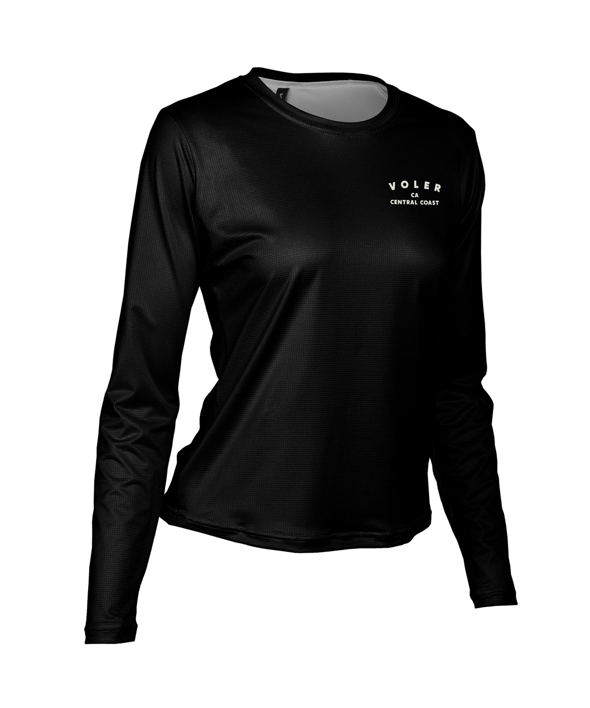 W. ENDURANCE AIR LS TEE - QLTY APPAREL - Voler - BLACK - 1T201ZOBLK