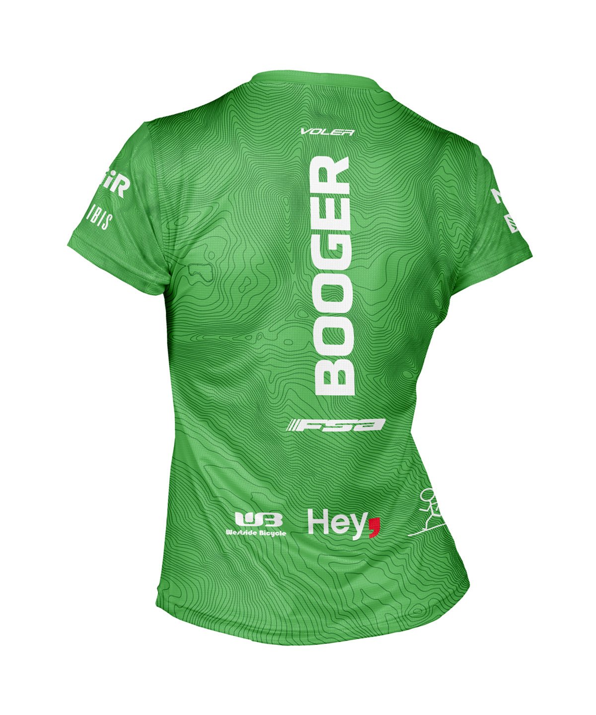 W. ENDURANCE AIR TEE - TEAM BOOGER - Voler - GREEN - 1T201WPGRN