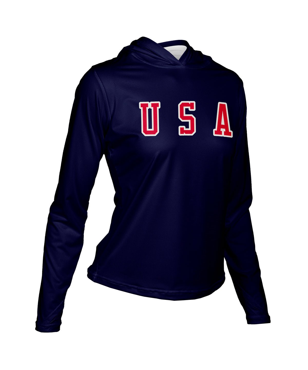W. ENDURANCE AIR SUN HOODIE - USA - Voler - NAVY - 1T201YYNVY