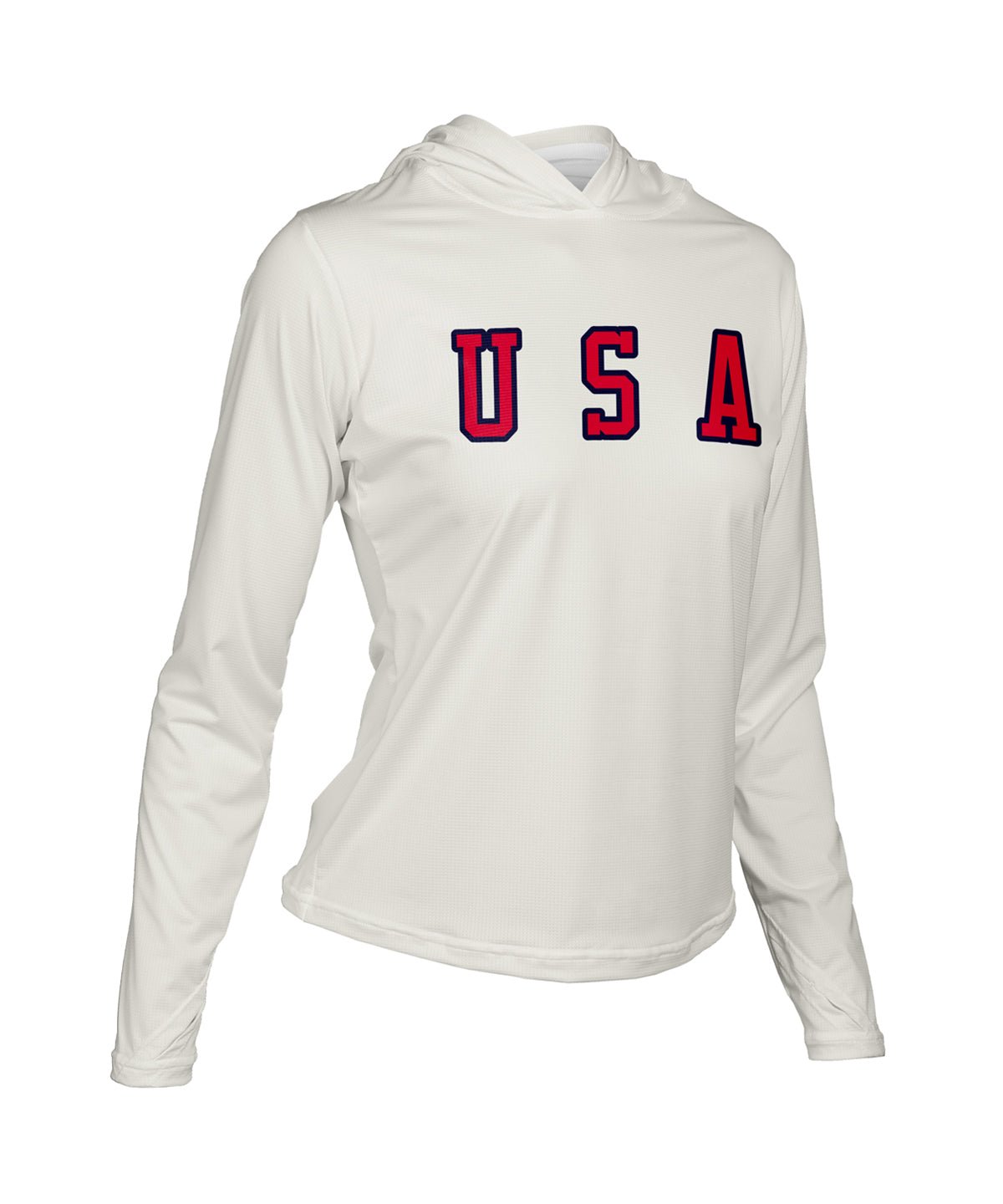 W. ENDURANCE AIR SUN HOODIE - USA - Voler - SALT - 1T201YYSLT
