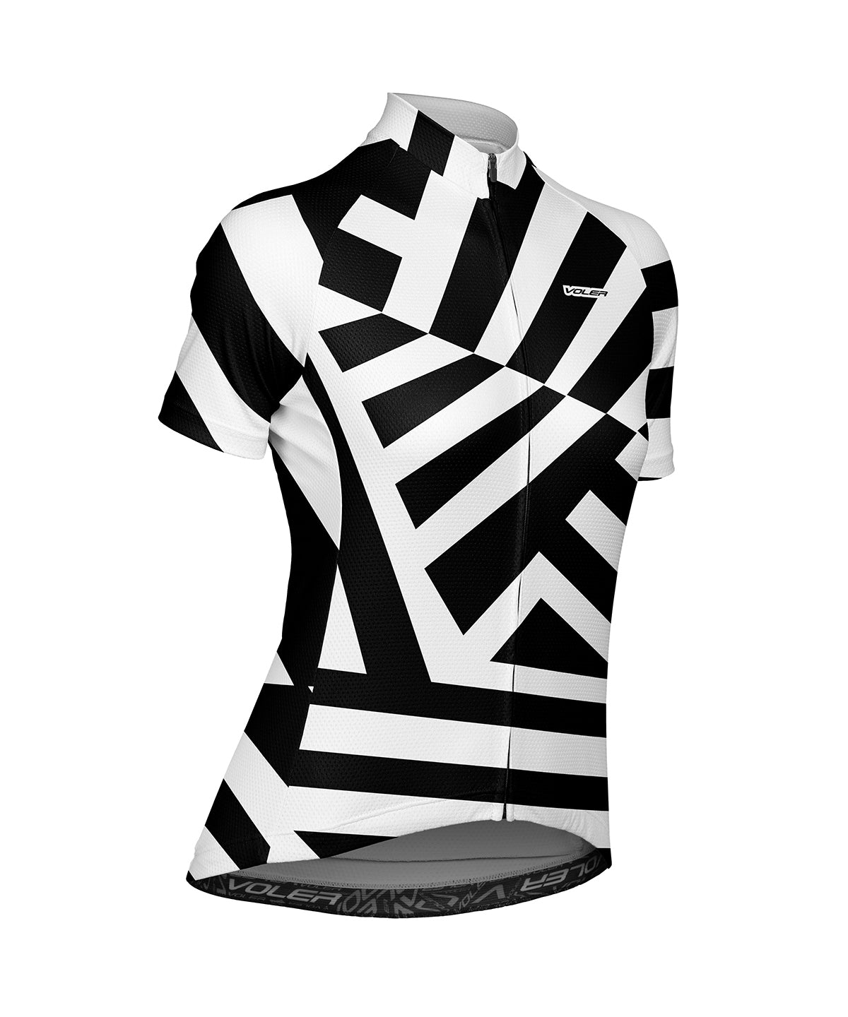 W. PELOTON JERSEY - RAZZLE DAZZLE - Voler - BLACK - 1T201YABLK