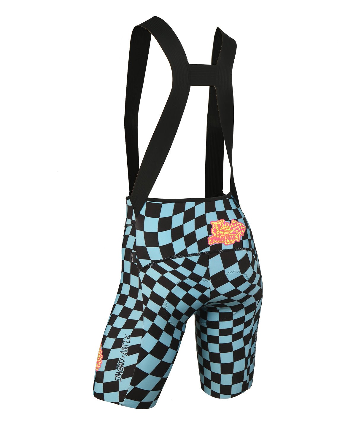 W. SUPER DROP TAIL BIB - IMAGINARY - Voler - BLACK MALIBU CHECKERS - 1120964BML