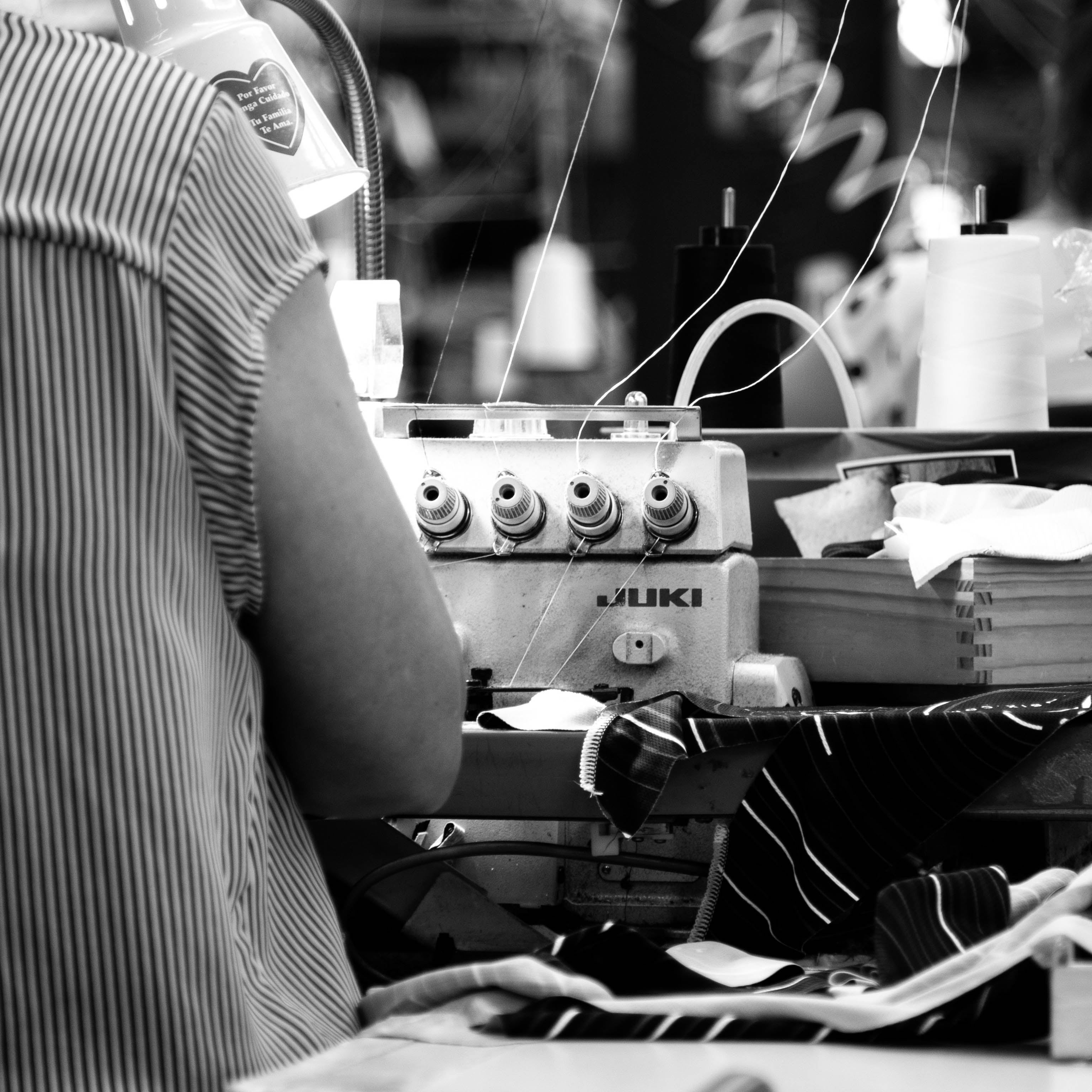 Voler factory sewing machine in use