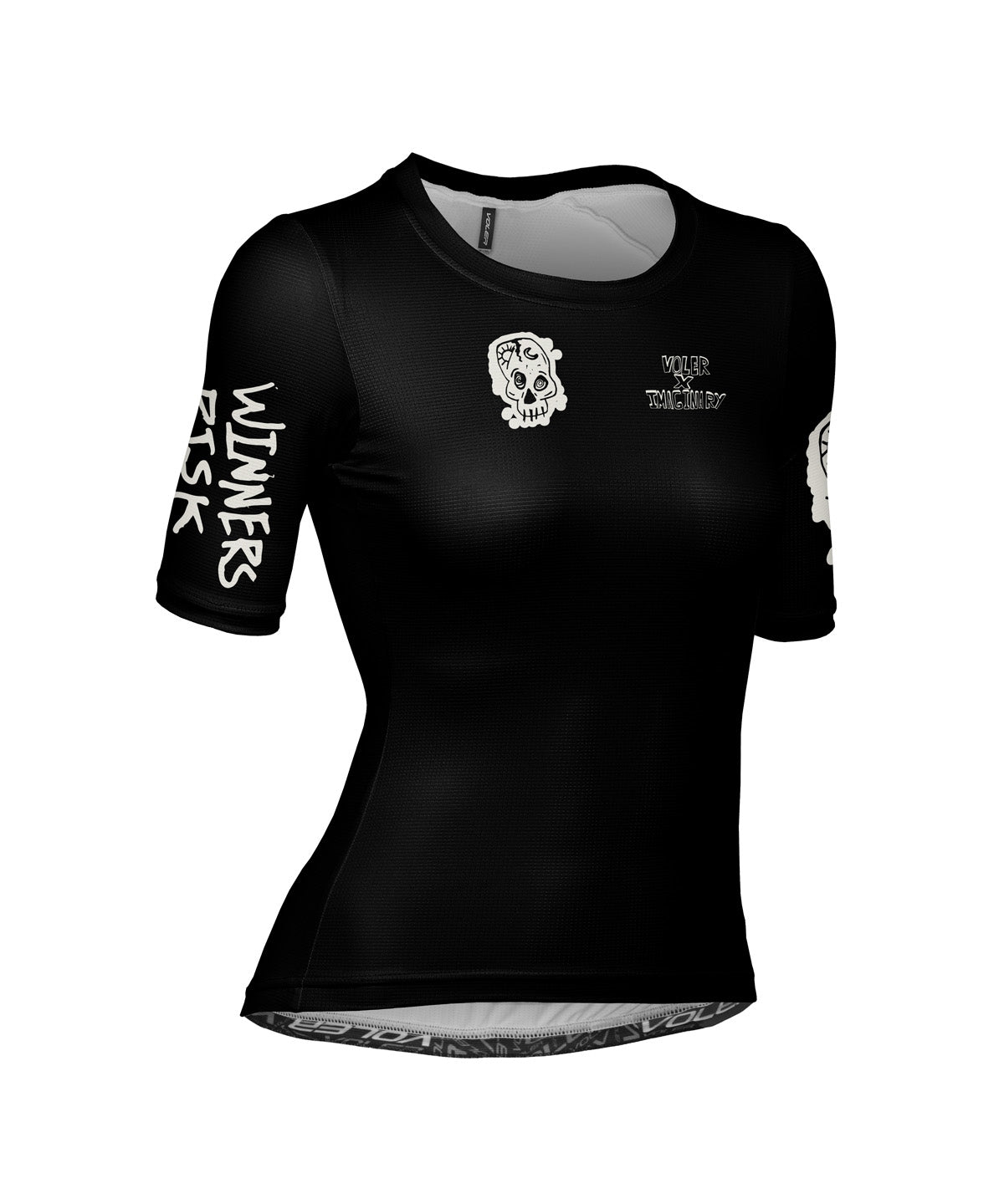 W. PRO AIR ZIPPERLESS JERSEY - IMAGINARY WINNERS - Voler - BLACK - 1T201Z1BLK