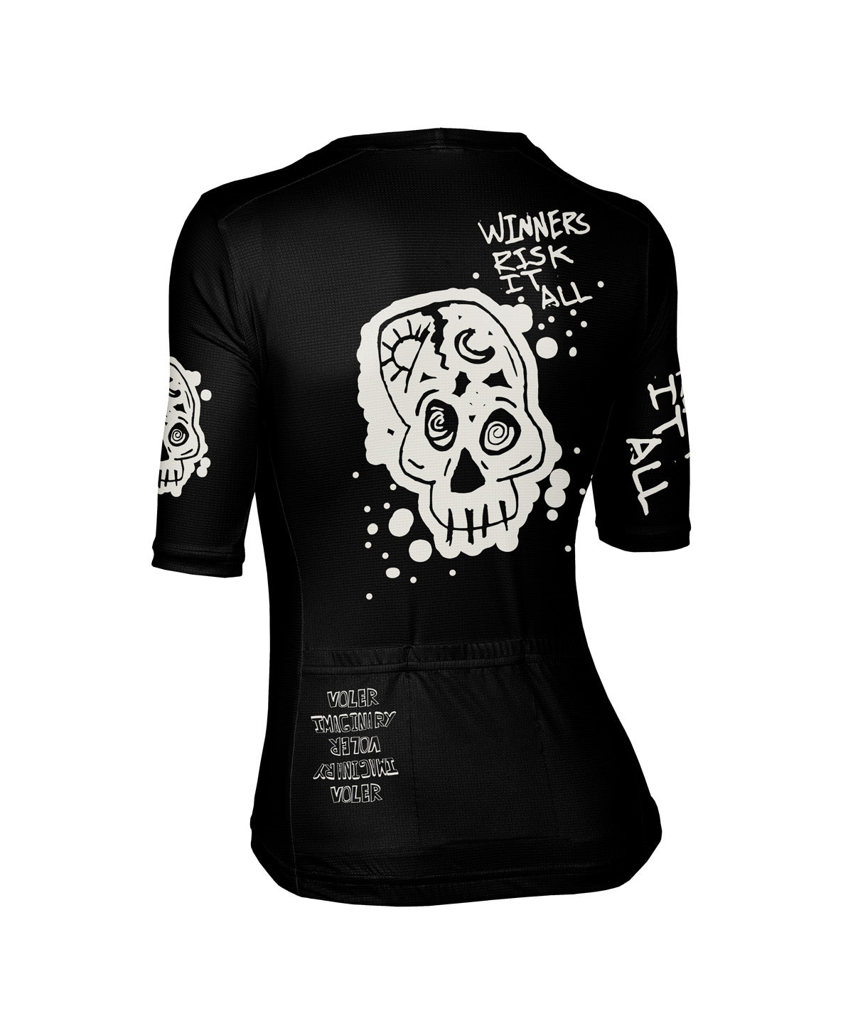 W. PRO AIR ZIPPERLESS JERSEY - IMAGINARY WINNERS - Voler - BLACK - 1T201Z1BLK