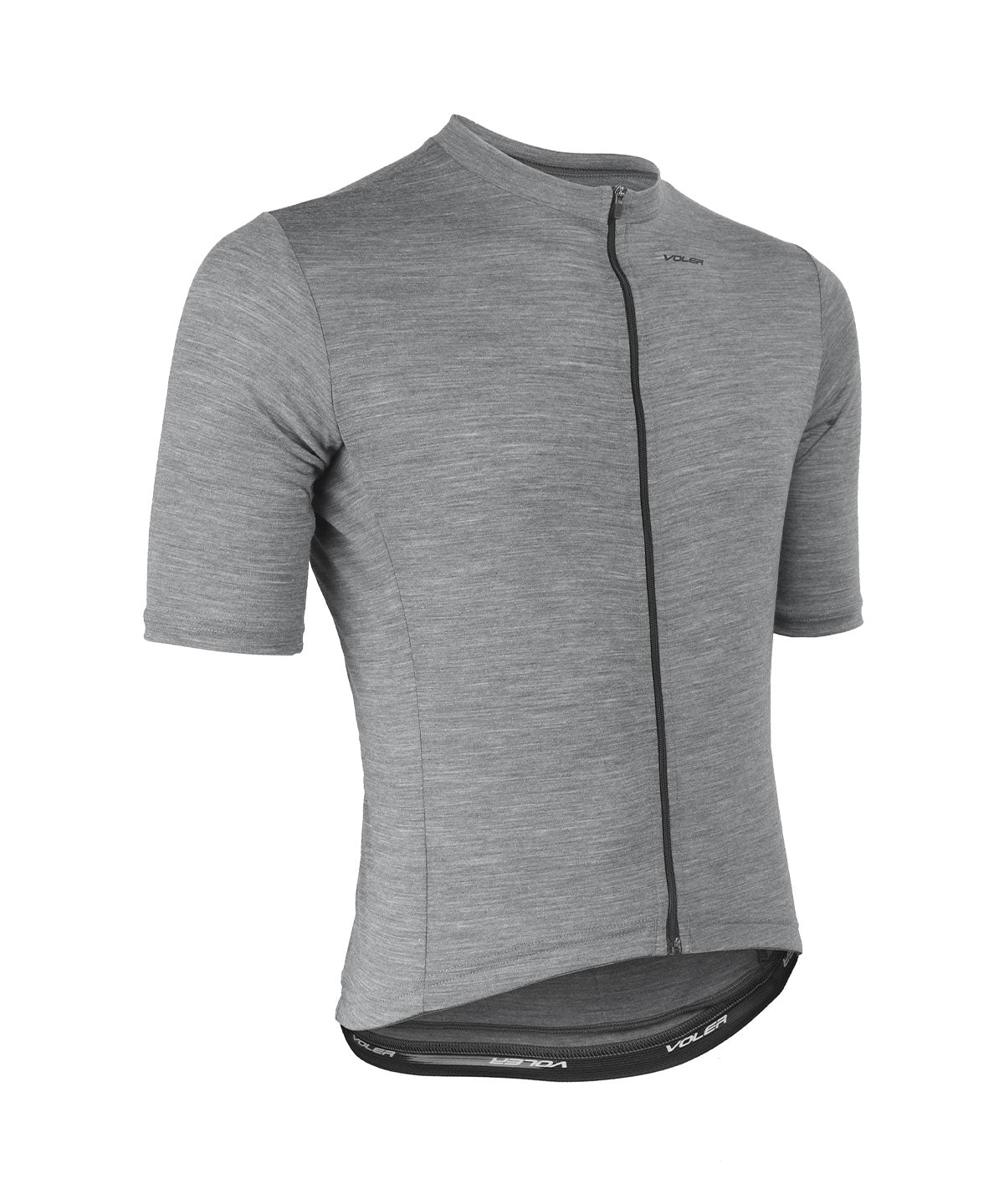 M. LIGHTWEIGHT MERINO JERSEY - GREY HEATHER - Voler - XSM - 1010N64GRH