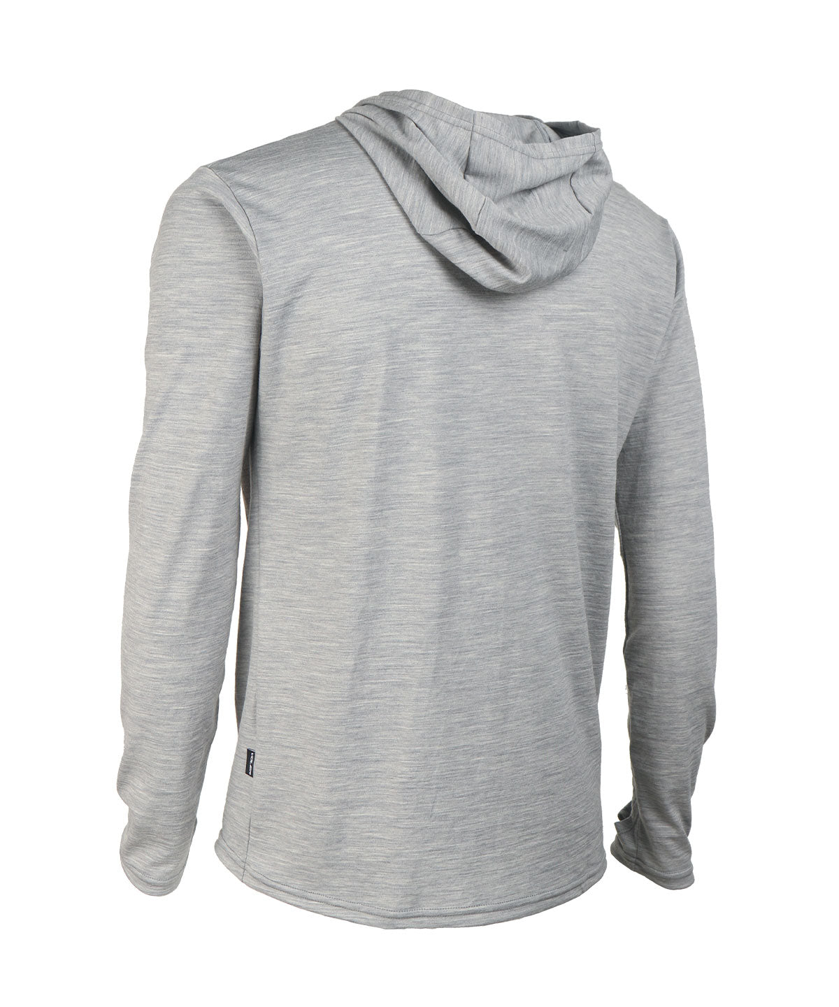 M. MIDWEIGHT MERINO HOODIE - GREY HEATHER - Voler - SML - 1010N71GRH