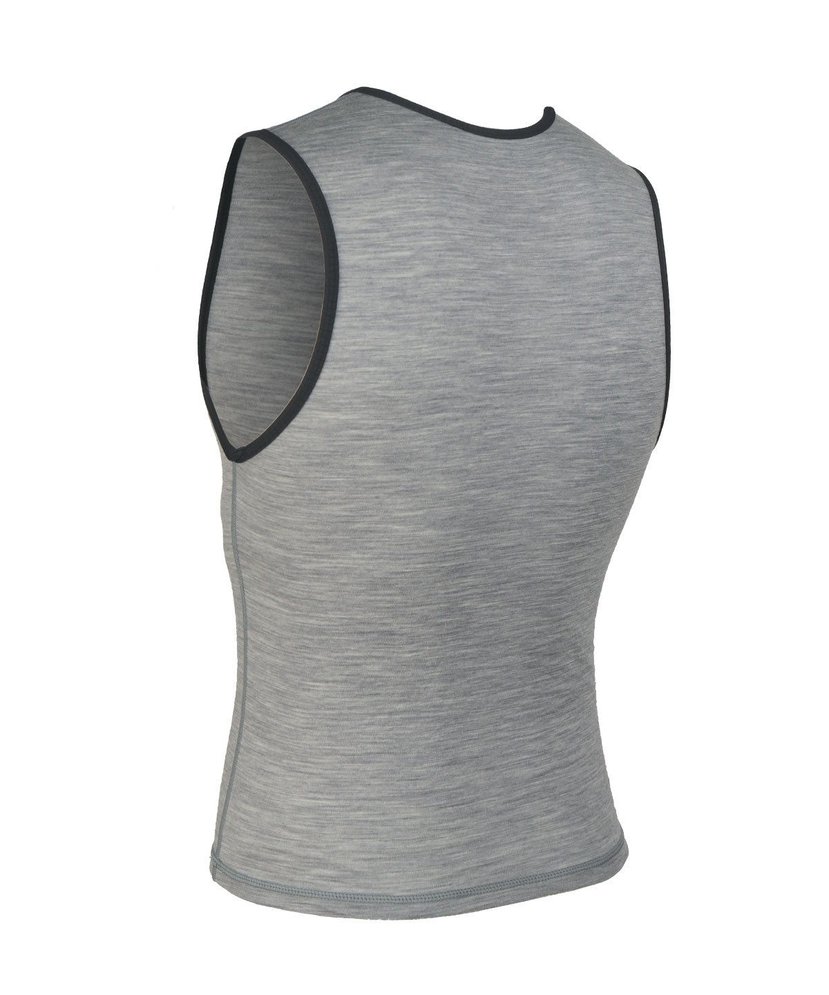 M. LIGHTWEIGHT MERINO TANK BASE - GREY HEATHER - Voler - XSM - 1010N83GRH