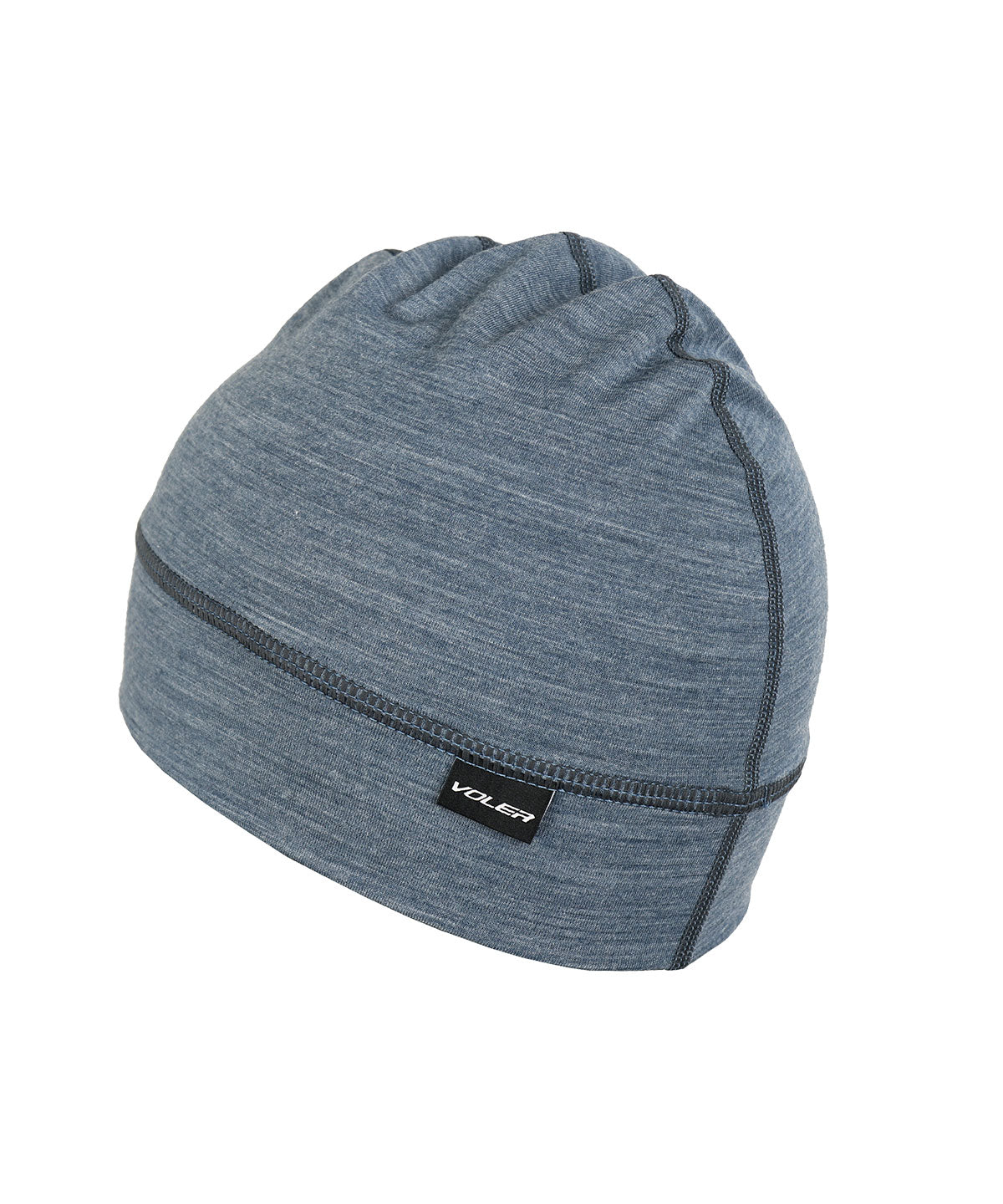 LIGHTWEIGHT MERINO BEANIE - SLATE HEATHER - Voler - ONE - 1240724SLH