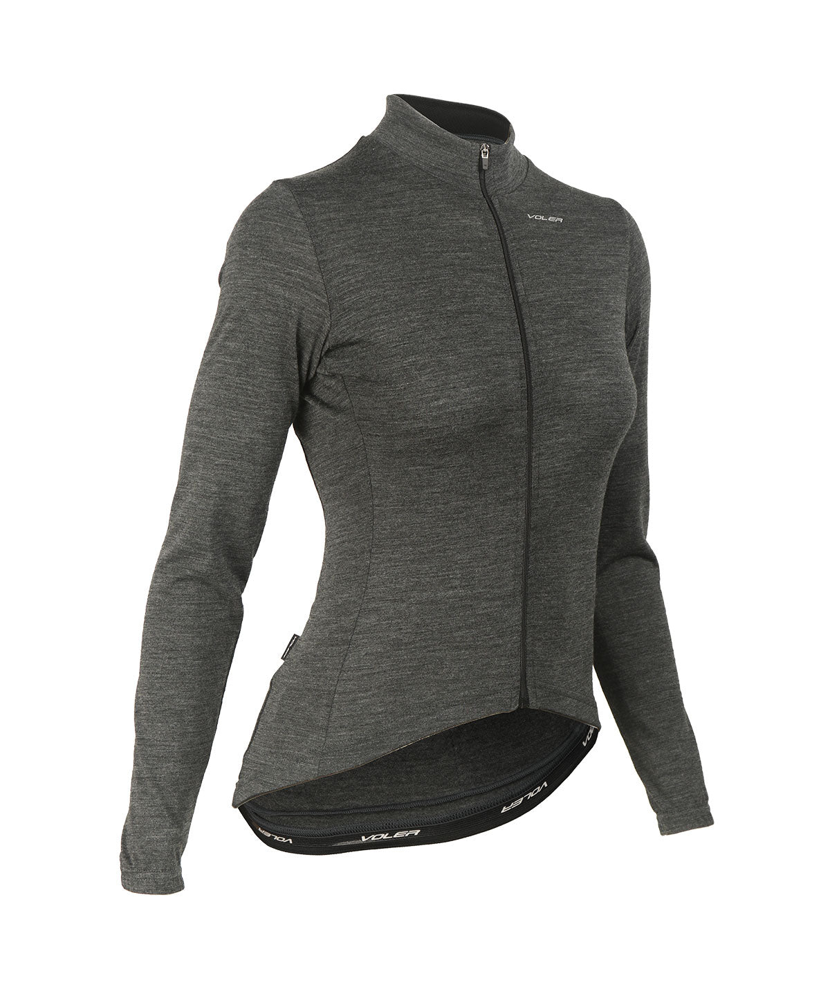 W. MIDWEIGHT MERINO LS JERSEY - CHARCOAL HEATHER - Voler - CHARCOAL HEATHE - 1020N68CHH