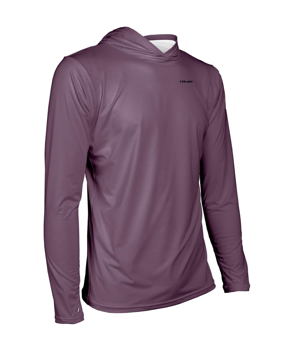 M. ENDURANCE AIR SUN HOODIE - SOLID - Voler - WASHED PLUM - 1T1022DWPL
