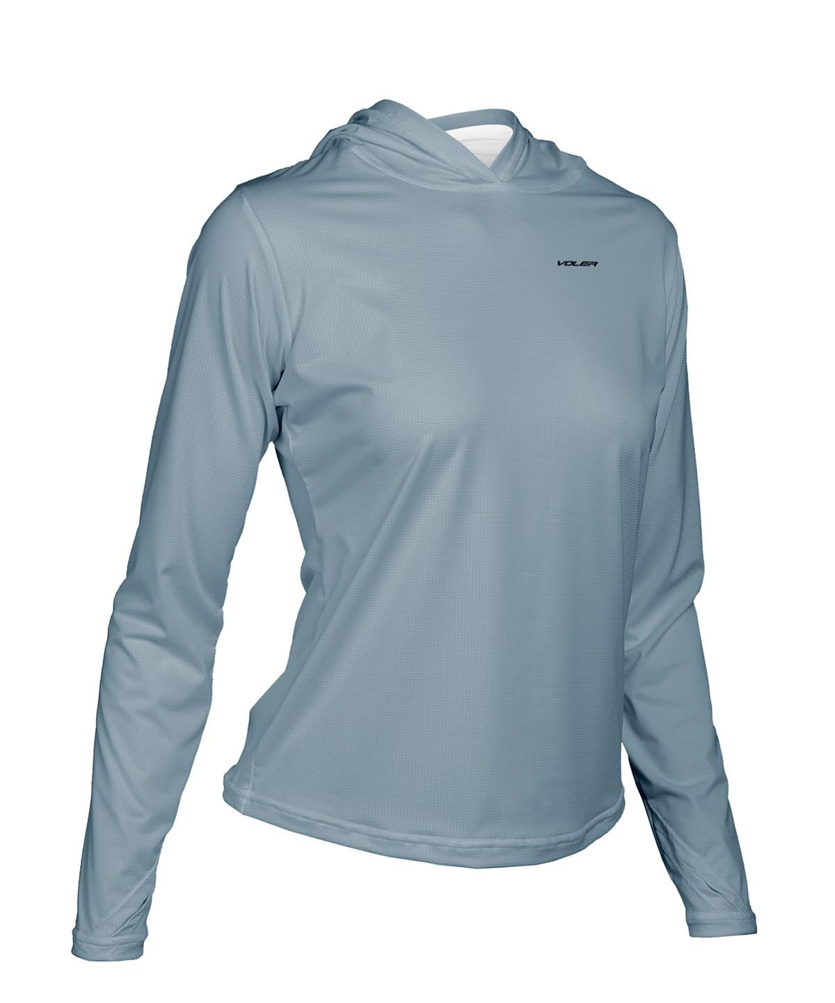W. ENDURANCE AIR SUN HOODIE - SOLID - Voler - STORM BLUE - 1T2022DSTM