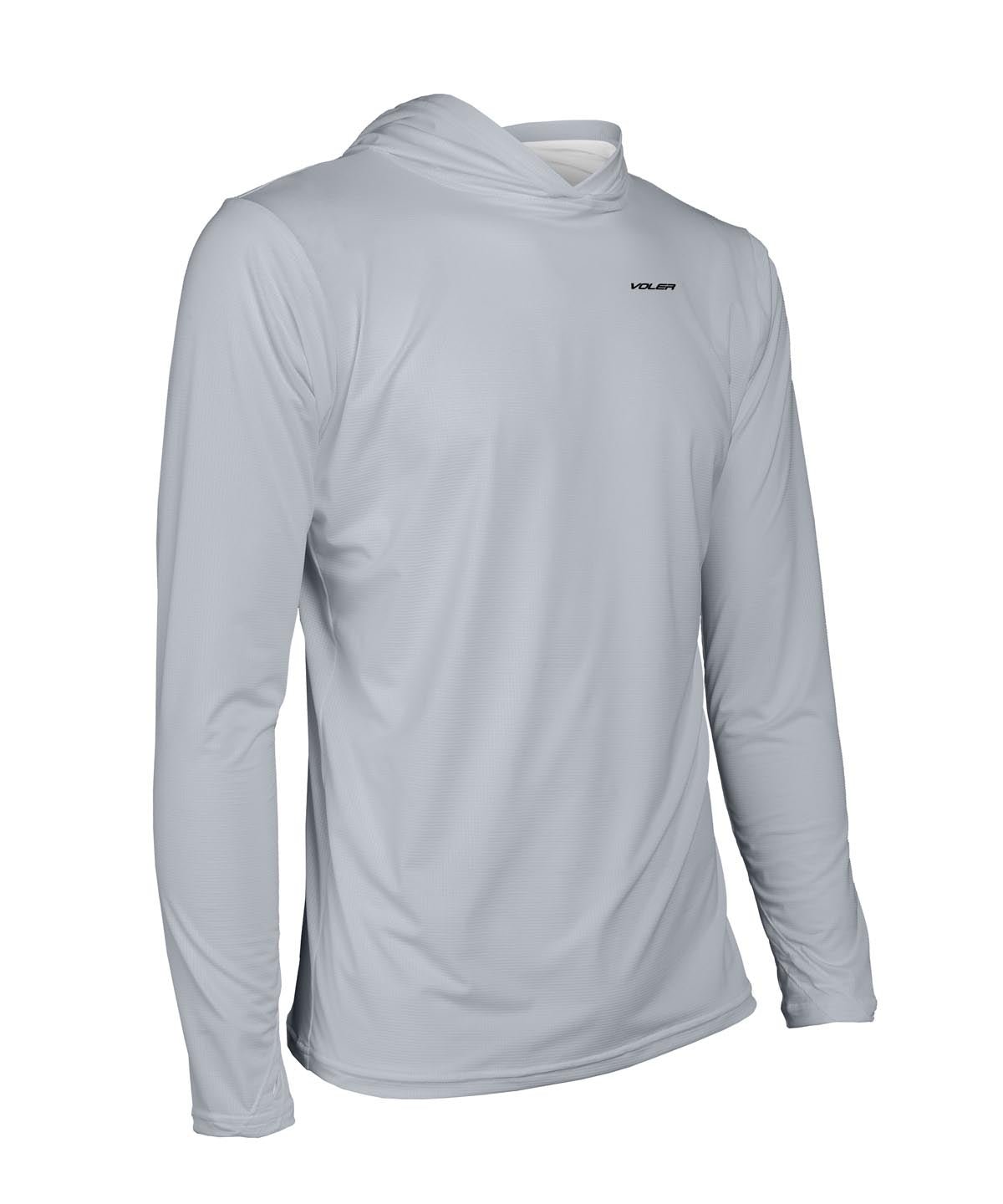 M. ENDURANCE AIR SUN HOODIE - SOLID - Voler - CLOUD GREY - 1T1022DCGR