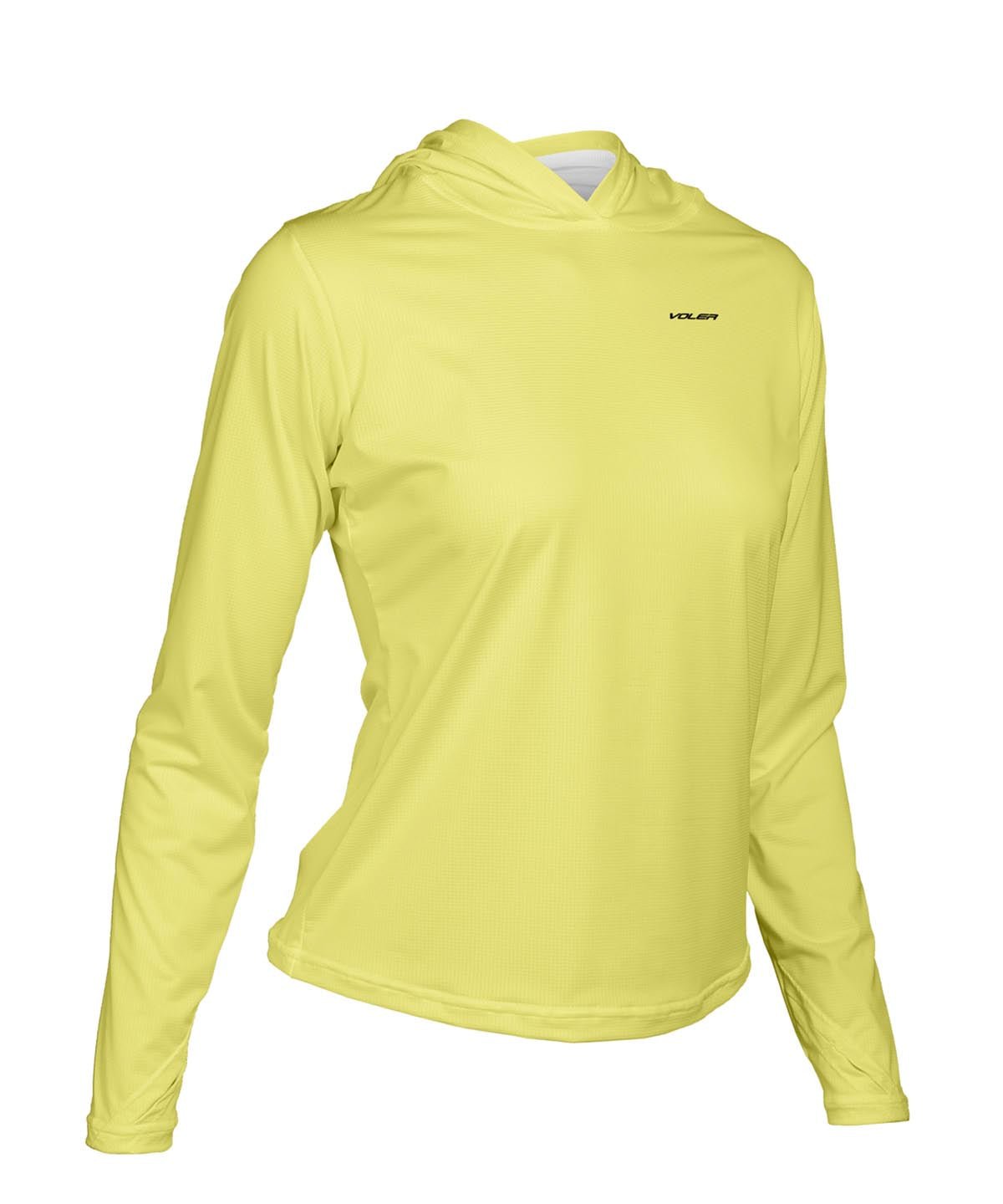 W. ENDURANCE AIR SUN HOODIE - SOLID - Voler - LEMON SORBET - 1T2022DLSR