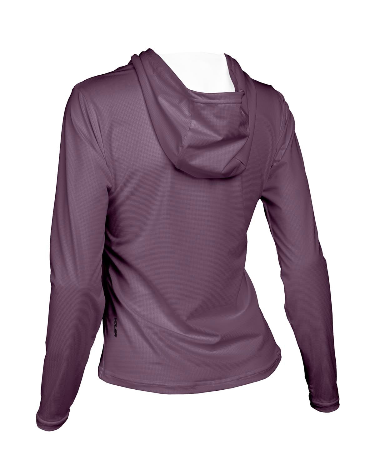 W. ENDURANCE AIR SUN HOODIE - SOLID - Voler - WASHED PLUM - 1T2022DWPL