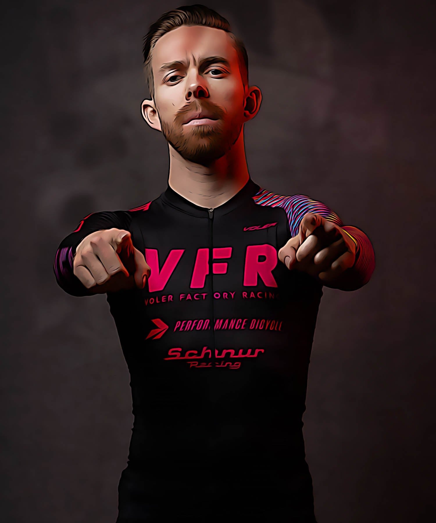 M. VELOCITY AIR JERSEY - VOLER FACTORY RACING - Voler - Hyper Pink - 1T10215HYP