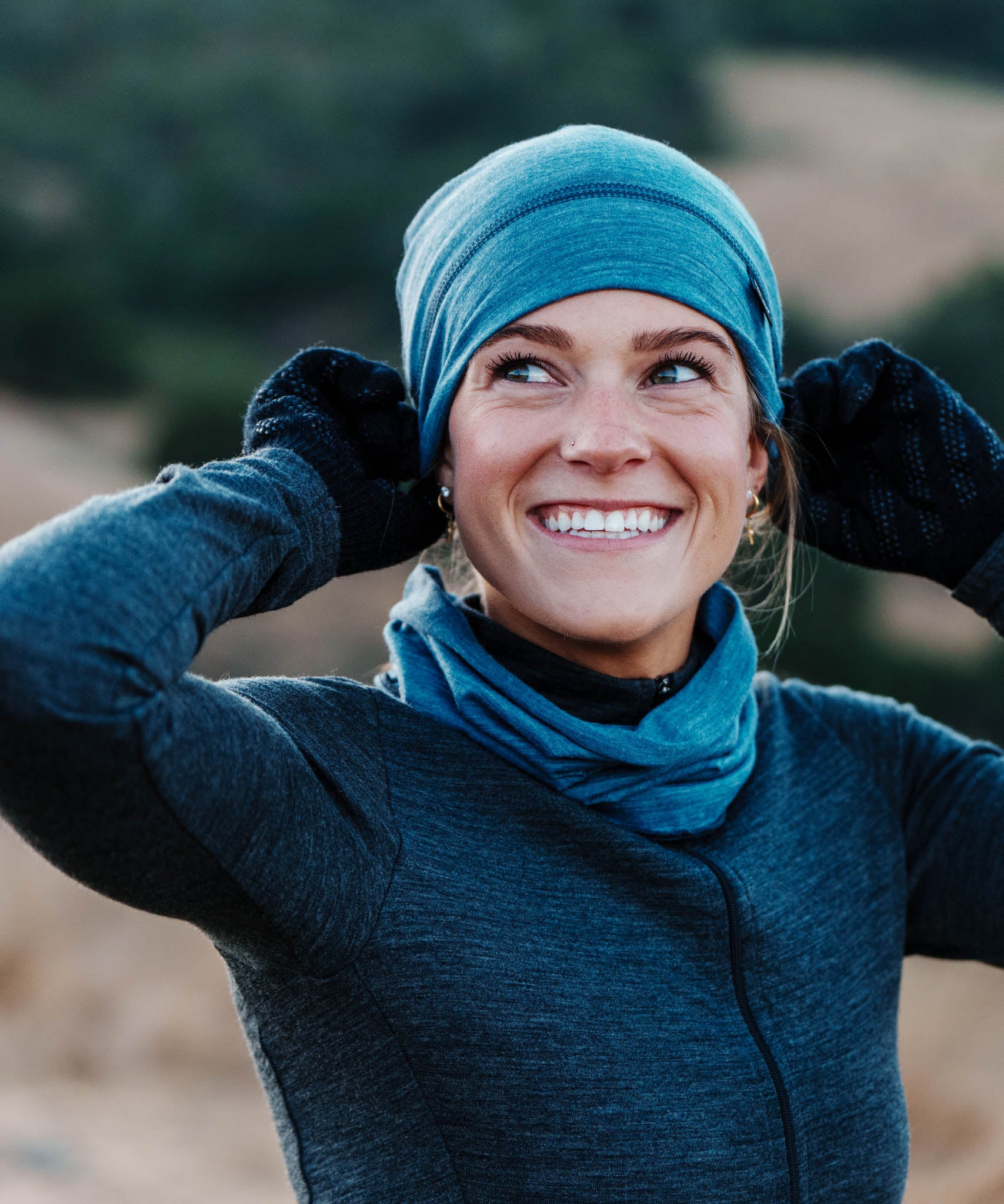 LIGHTWEIGHT MERINO GAITER - SLATE HEATHER - Voler - ONE - 1240725SLH
