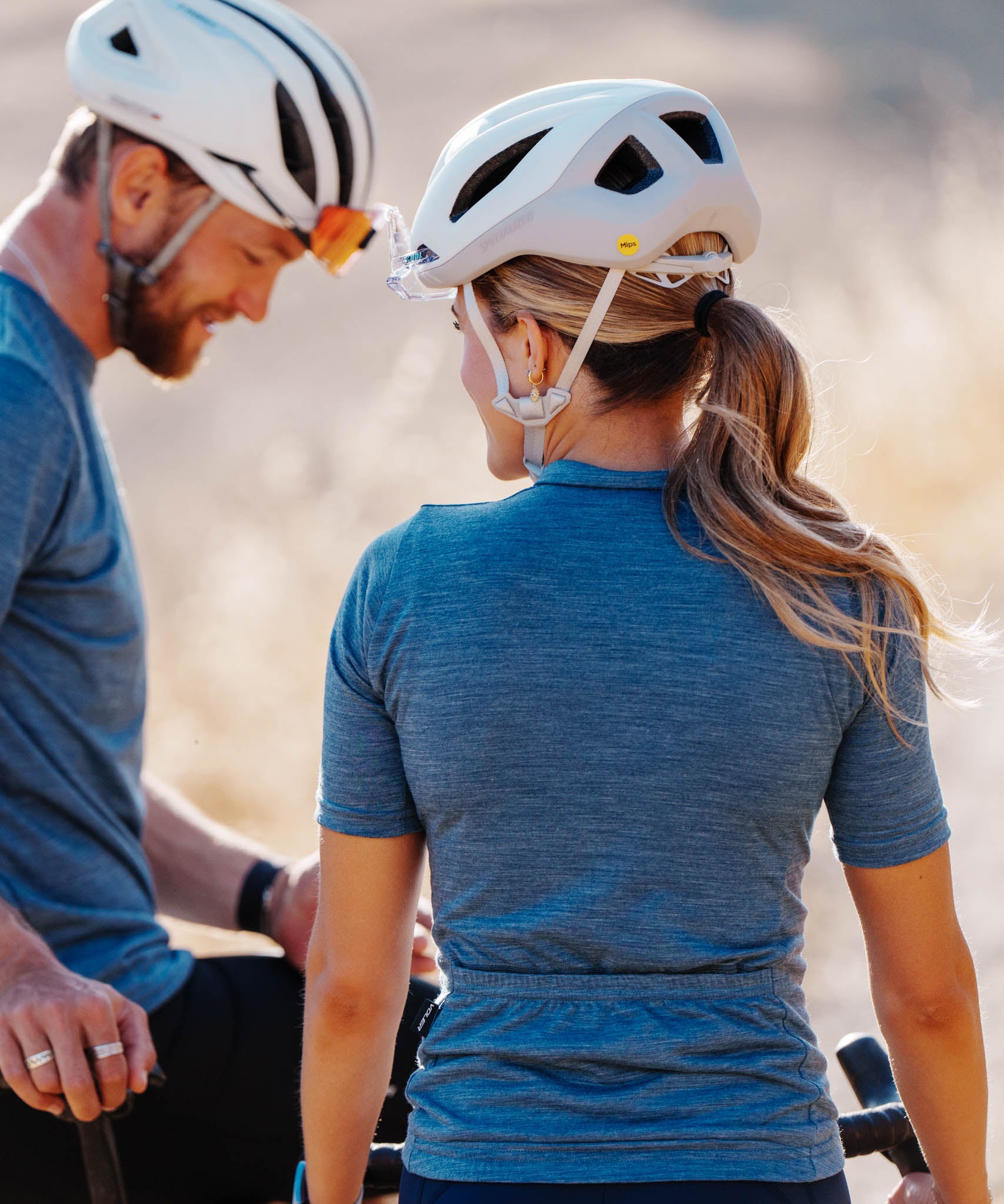 W. LIGHTWEIGHT MERINO JERSEY - SLATE HEATHER - Voler - XSM - 1020N52SLH