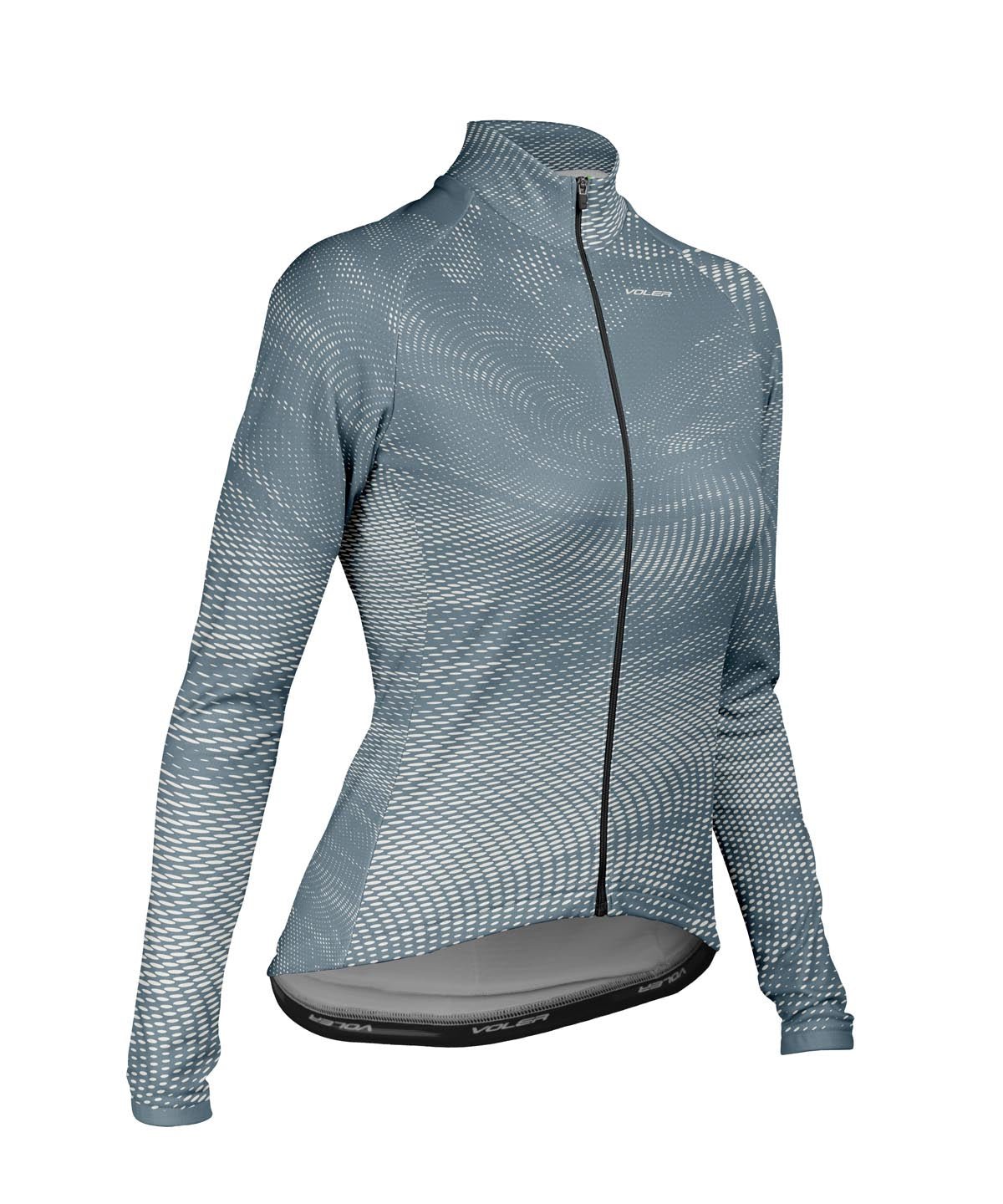 W. PELOTON THERMAL JERSEY - REVERB - Voler - STORM BLUE - 1T2024QSTM