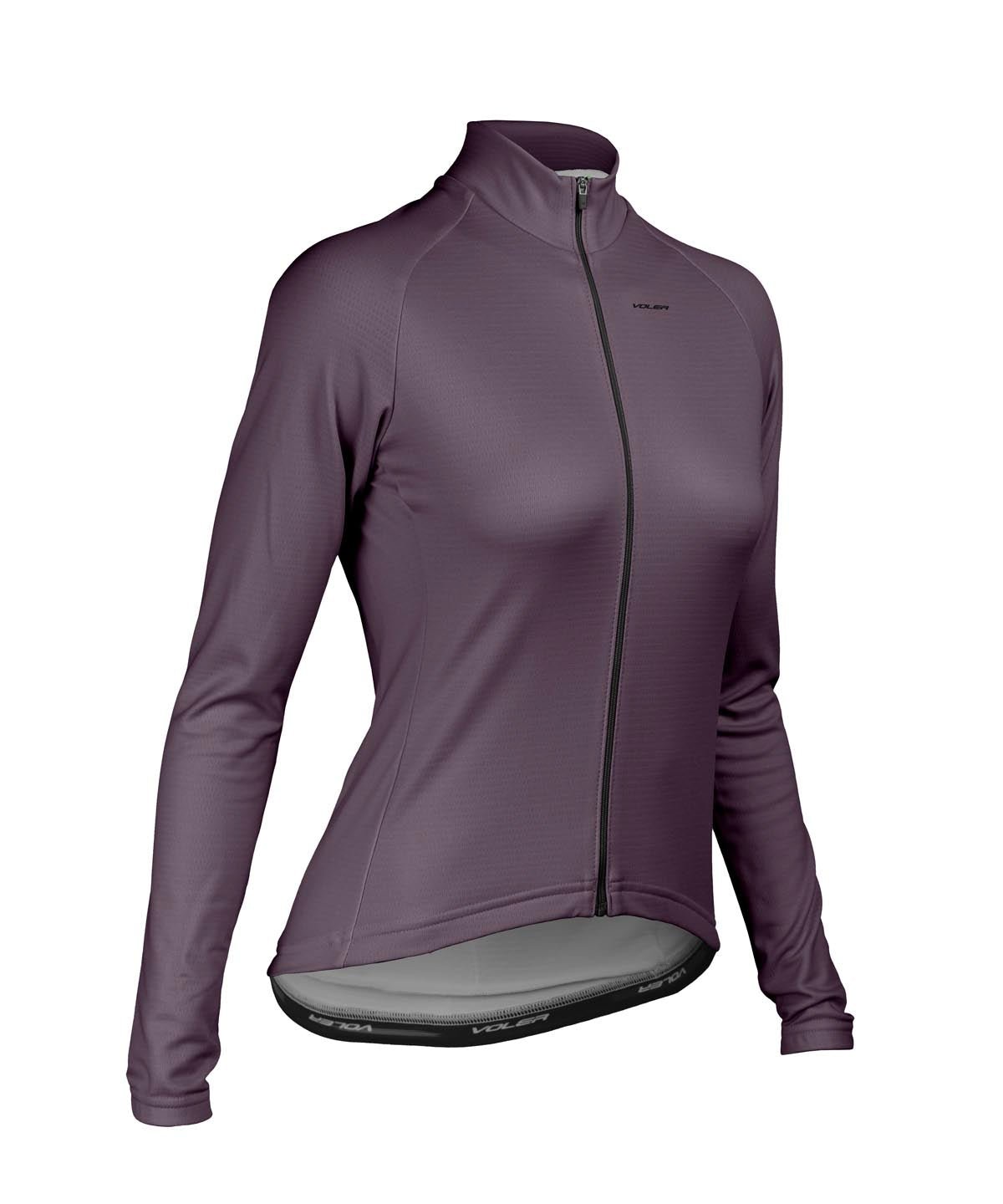 W. PELOTON THERMAL JERSEY - SOLID - Voler - WASHED PLUM - 1T2024RWPL