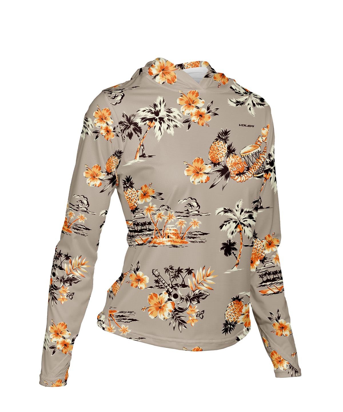W. ENDURANCE AIR SUN HOODIE - LOTO BLANCO - Voler - SAND - 1T2024PSND