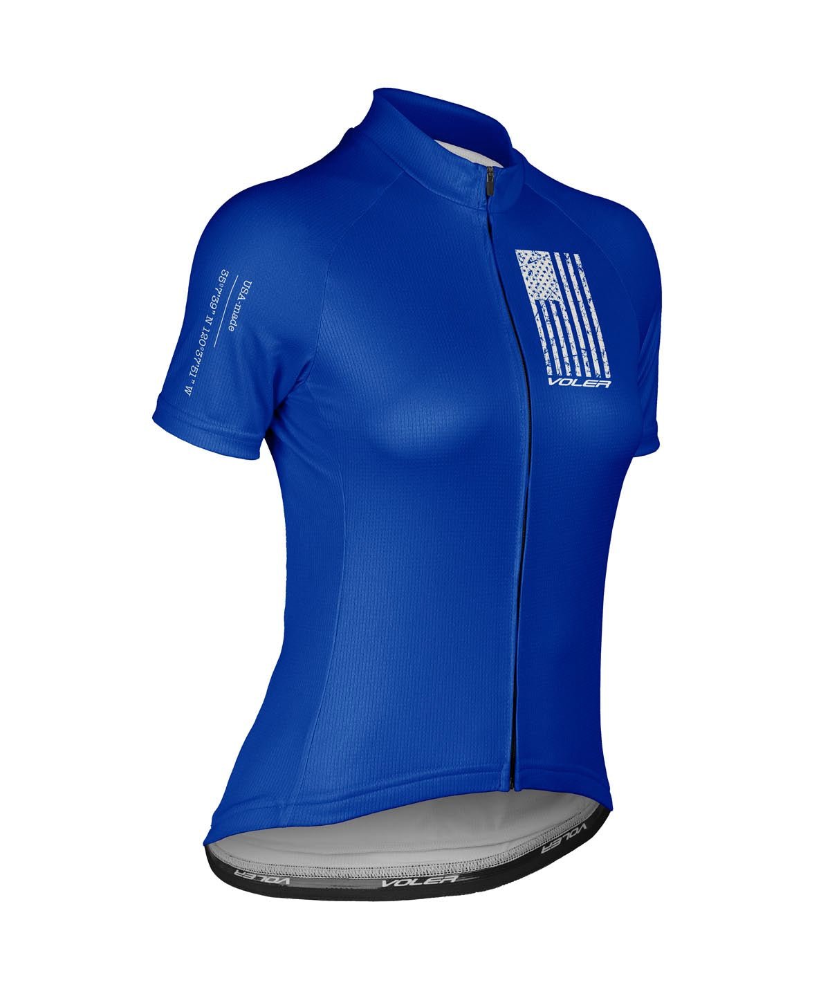 W. PELOTON RACE JERSEY - NEVER QUIT - Voler - COBALT - 1T2022VCOB
