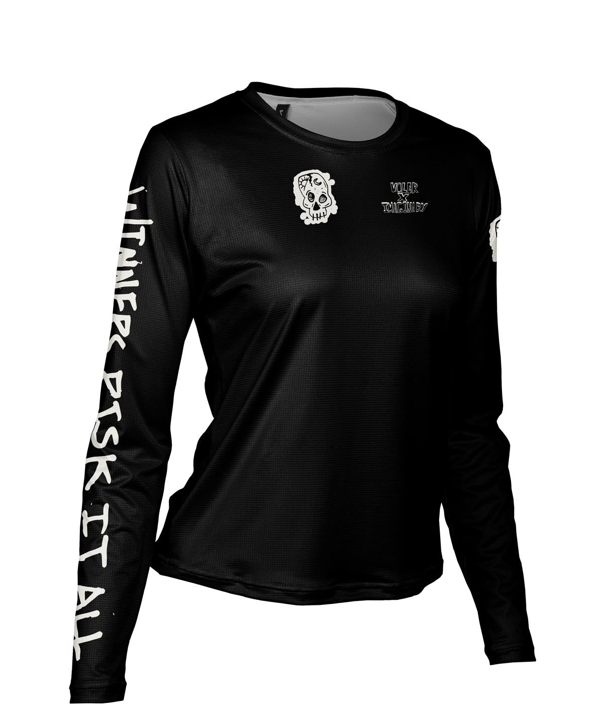 W. ENDURANCE AIR LS TEE - IMAGINARY WINNERS - Voler - BLACK - 1T2023QBLK