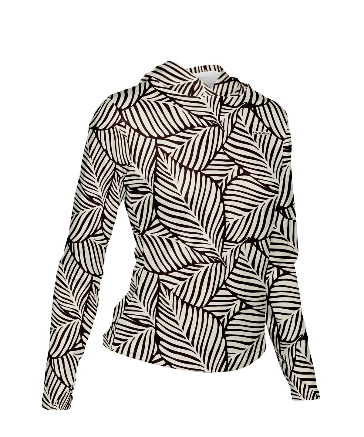 W. ENDURANCE AIR SUN HOODIE - LOTO BLANCO - Voler - ESPRESSO - 1T2024PESP