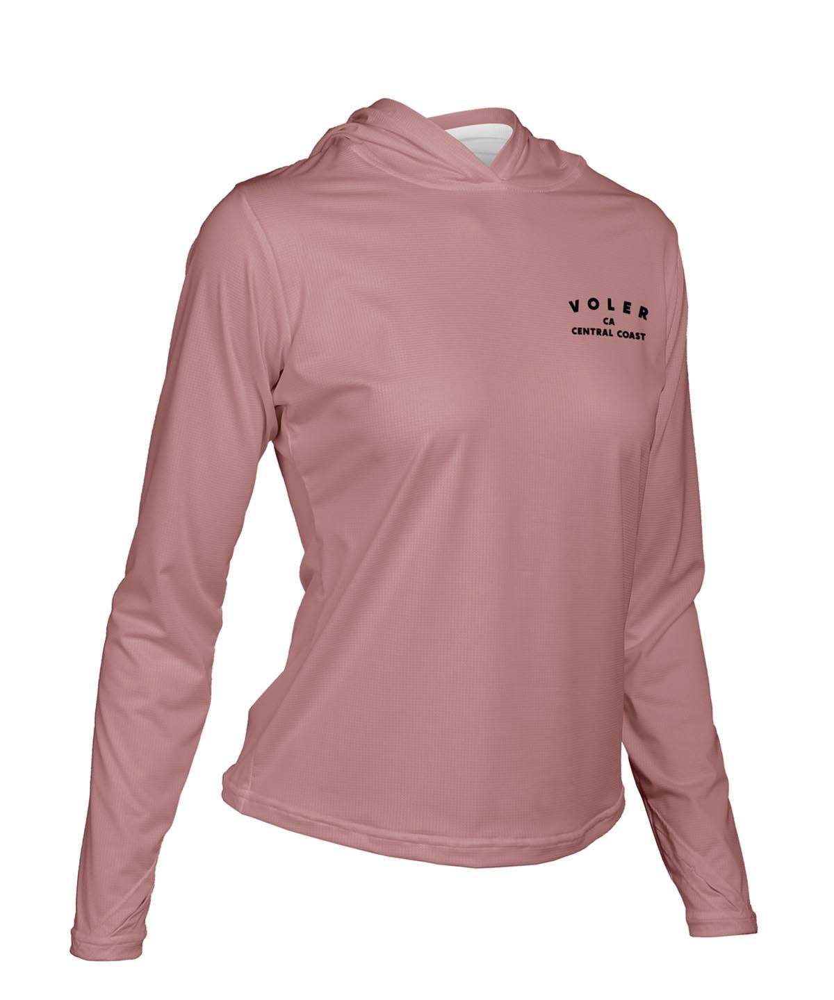 W. ENDURANCE AIR SUN HOODIE - QLTY APPAREL - Voler - ROSEWOOD - 1T2022FROS
