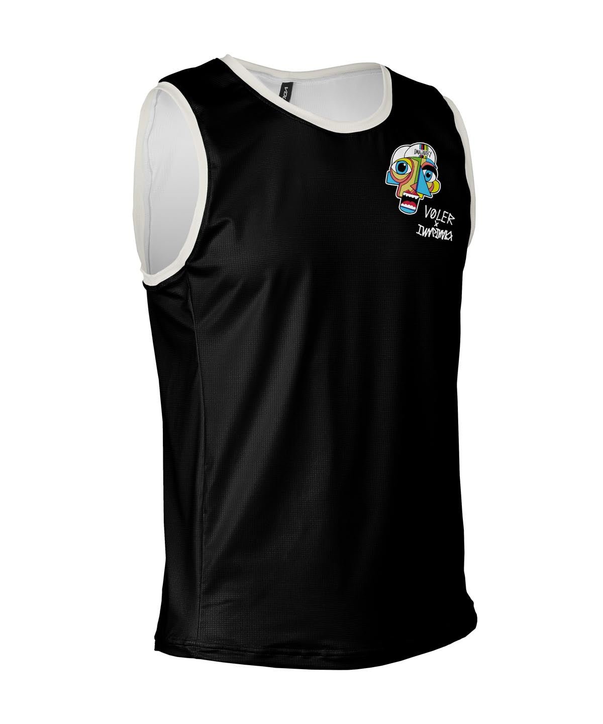 M. ENDURANCE AIR TANK - IMAGINARY CUBIST - Voler - BLACK - 1T10236BLK