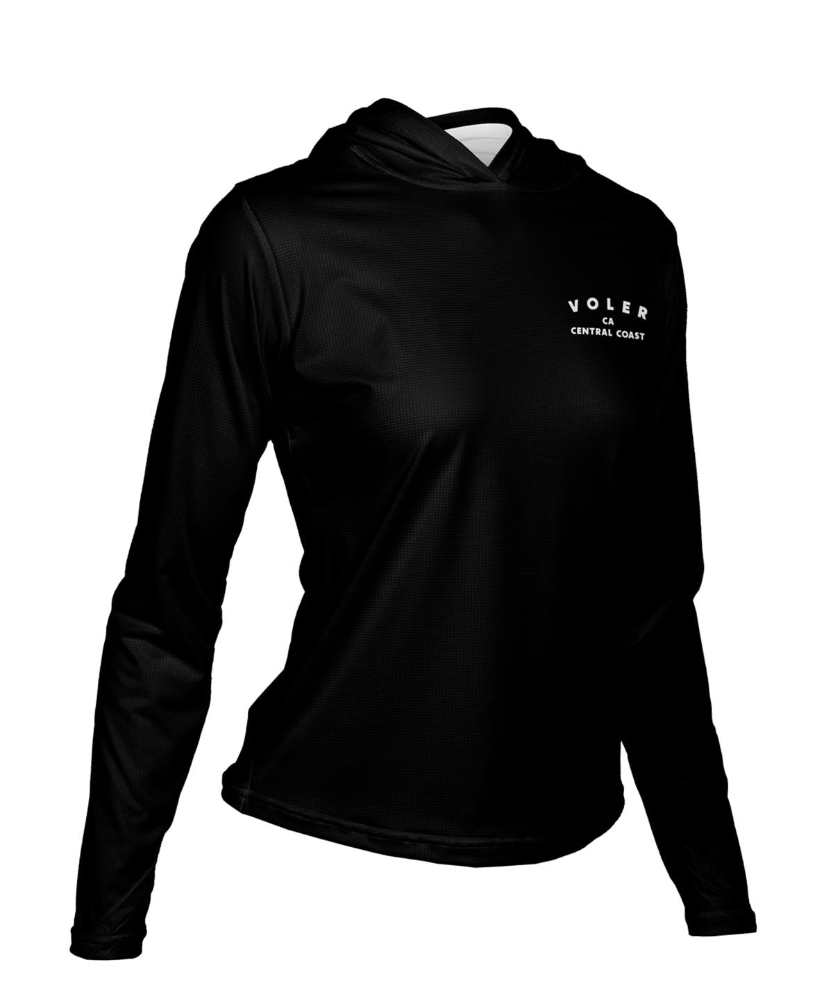 W. ENDURANCE AIR SUN HOODIE - QLTY APPAREL - Voler - BLACK - 1T2022FBLK