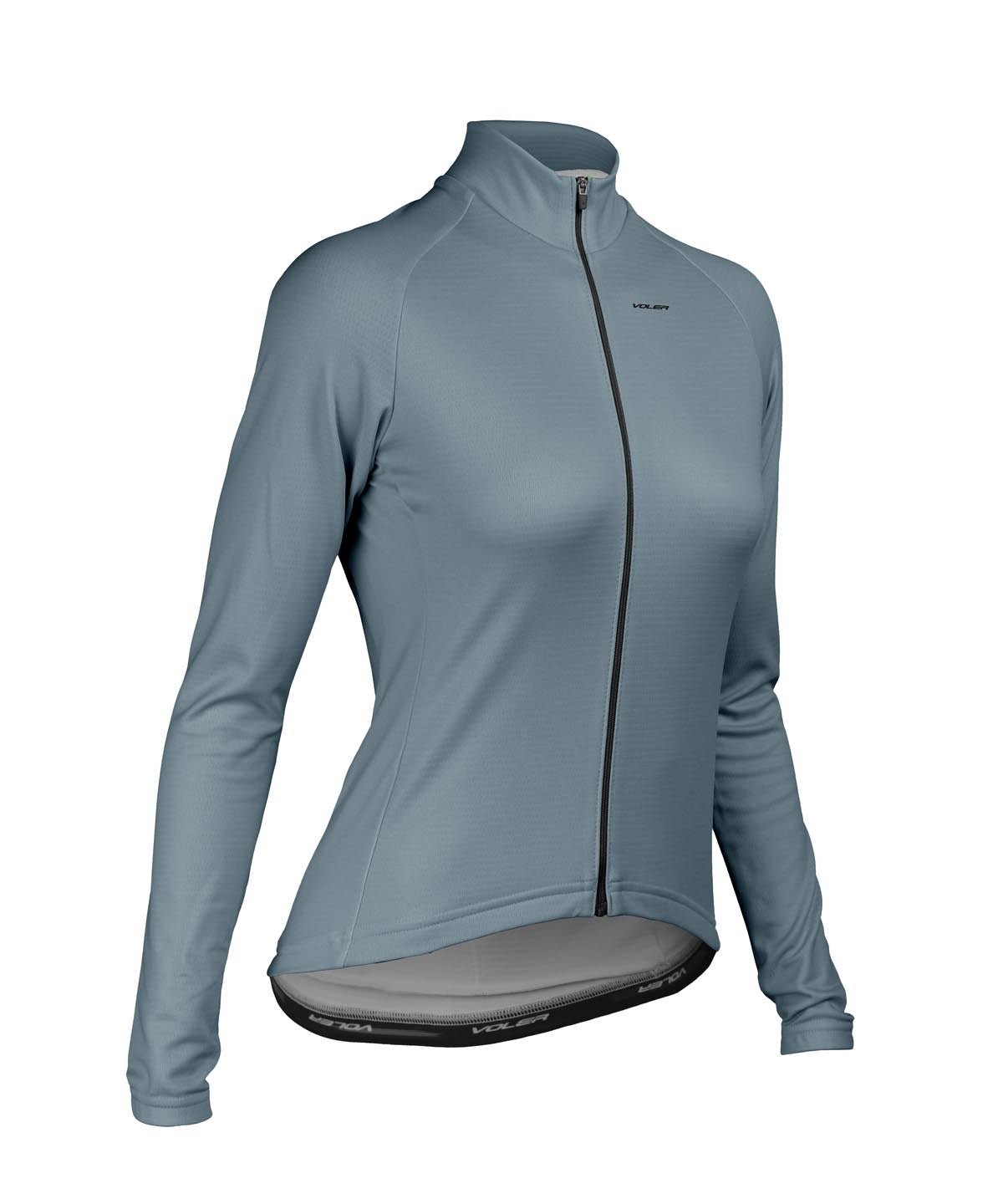 W. PELOTON THERMAL JERSEY - SOLID - Voler - STORM BLUE - 1T2024RSTM