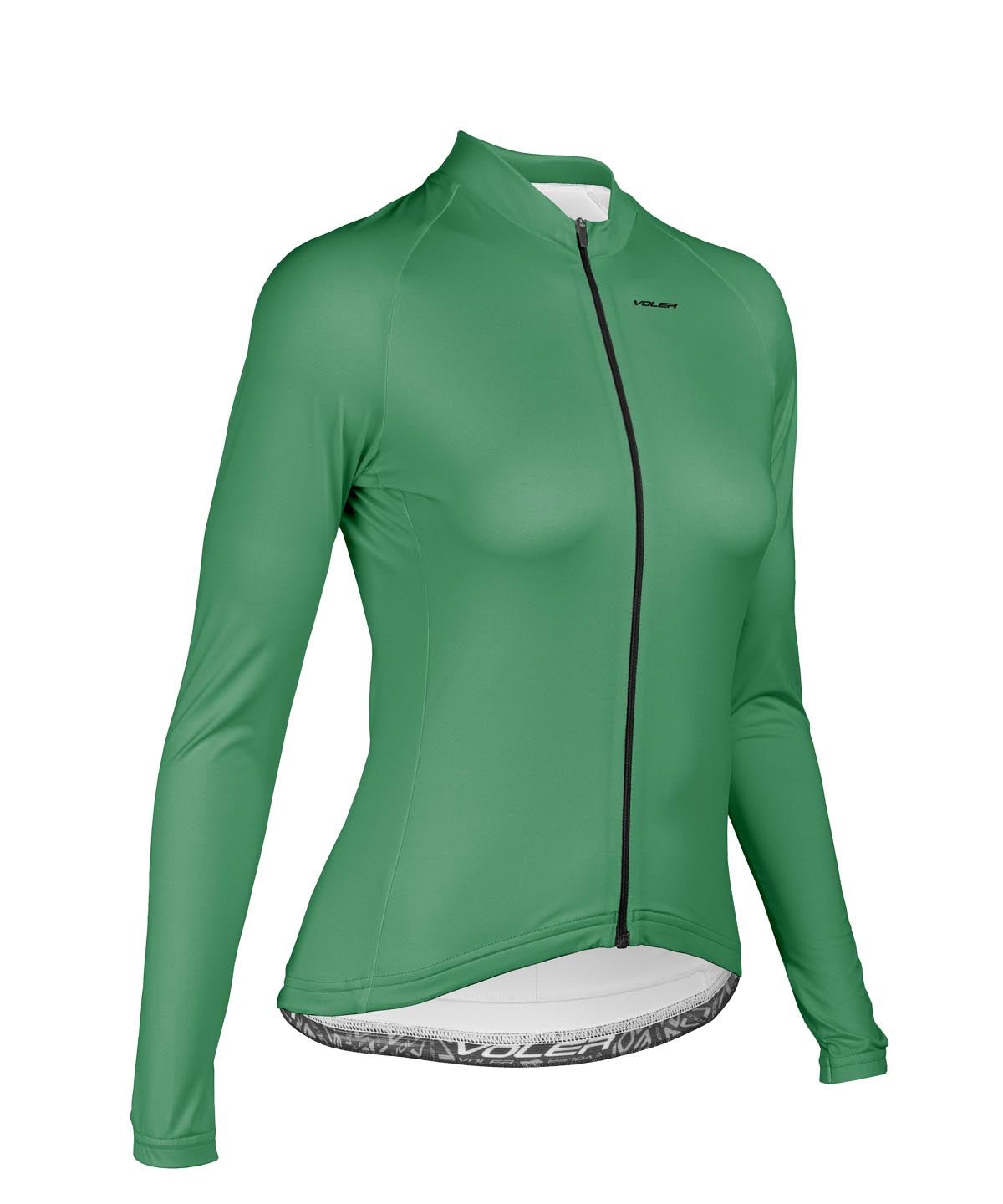 W. PELOTON COASTAL JERSEY - SOLID - Voler - CACTUS GREEN - 1T2023LCTS