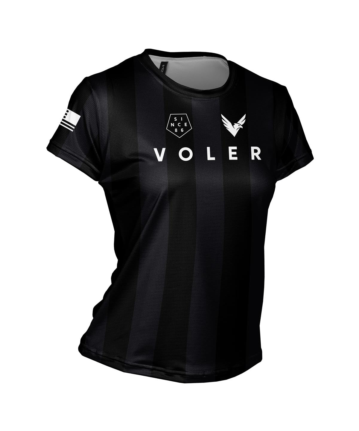 W. ENDURANCE AIR TEE - LEAGUE 86 - Voler - BLACK - 1T2023WBLK