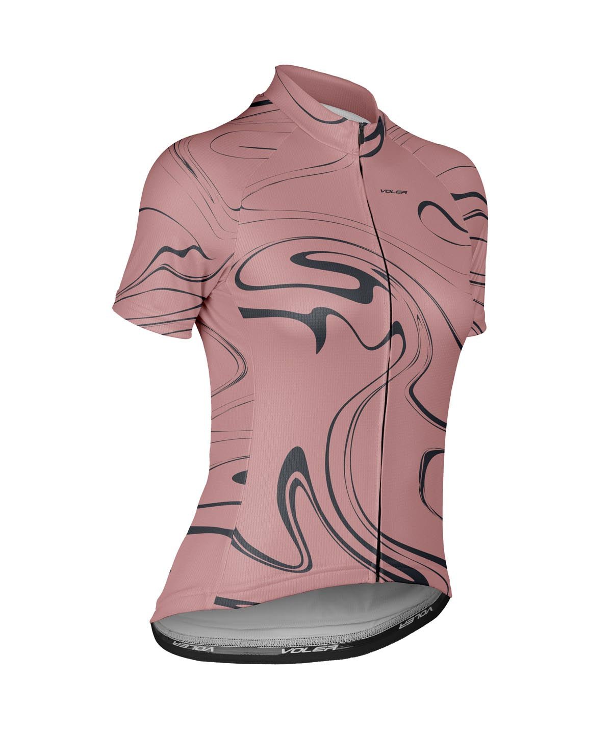 W. PELOTON JERSEY - MARBLE - Voler - ROSEWOOD - 1T2021YROS