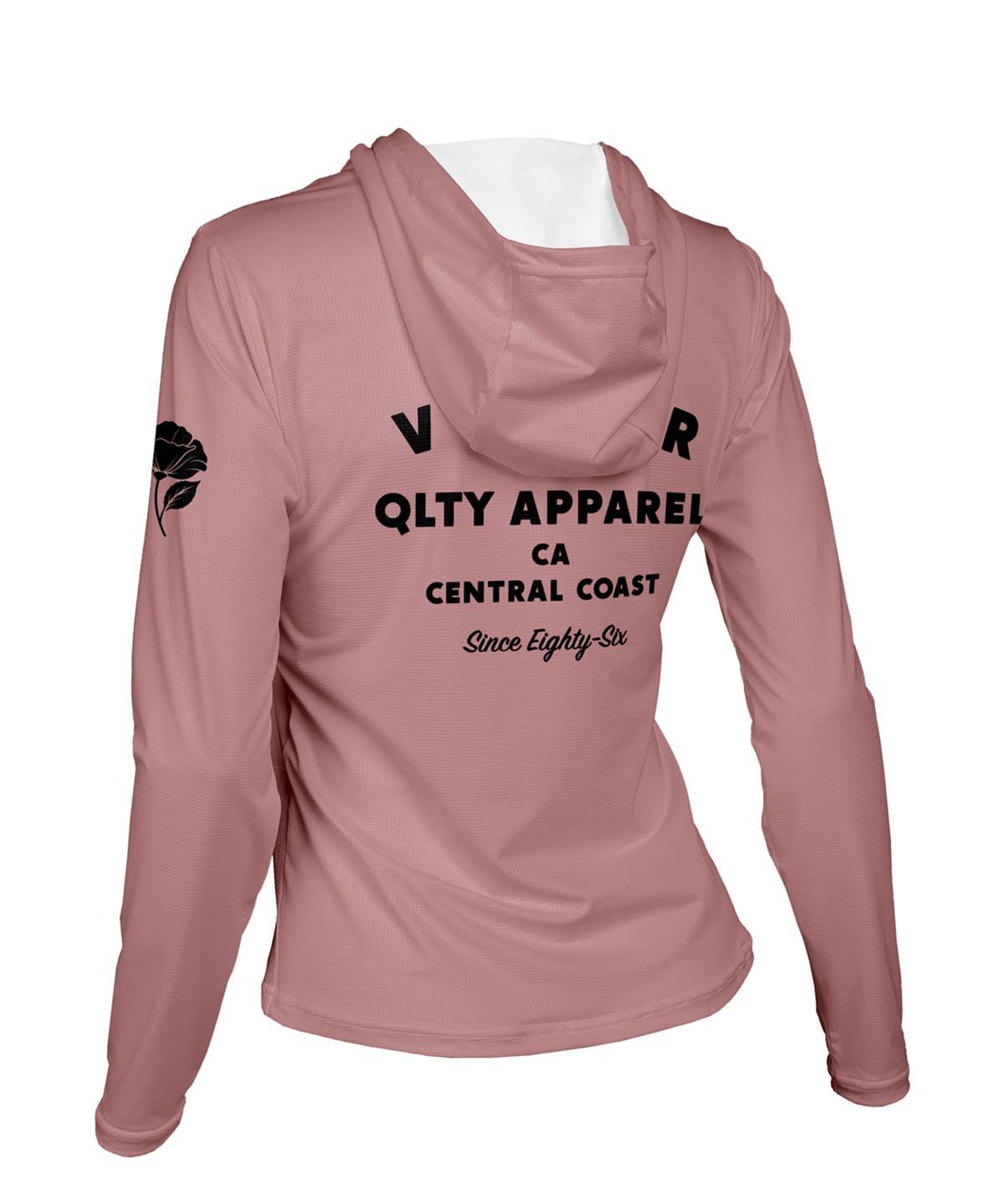 W. ENDURANCE AIR SUN HOODIE - QLTY APPAREL - Voler - ROSEWOOD - 1T2022FROS