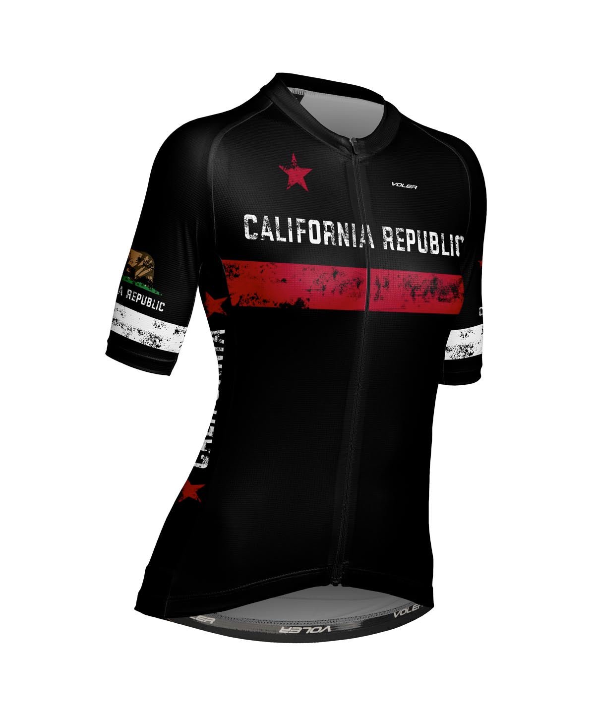 W. VELOCITY AIR JERSEY - CALIFORNIA REPUBLIC - Voler - BLACK - 1T2024FBLK