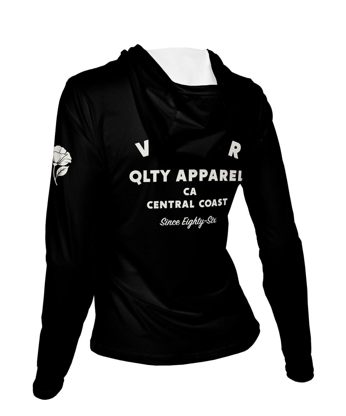 W. ENDURANCE AIR SUN HOODIE - QLTY APPAREL - Voler - BLACK - 1T2022FBLK